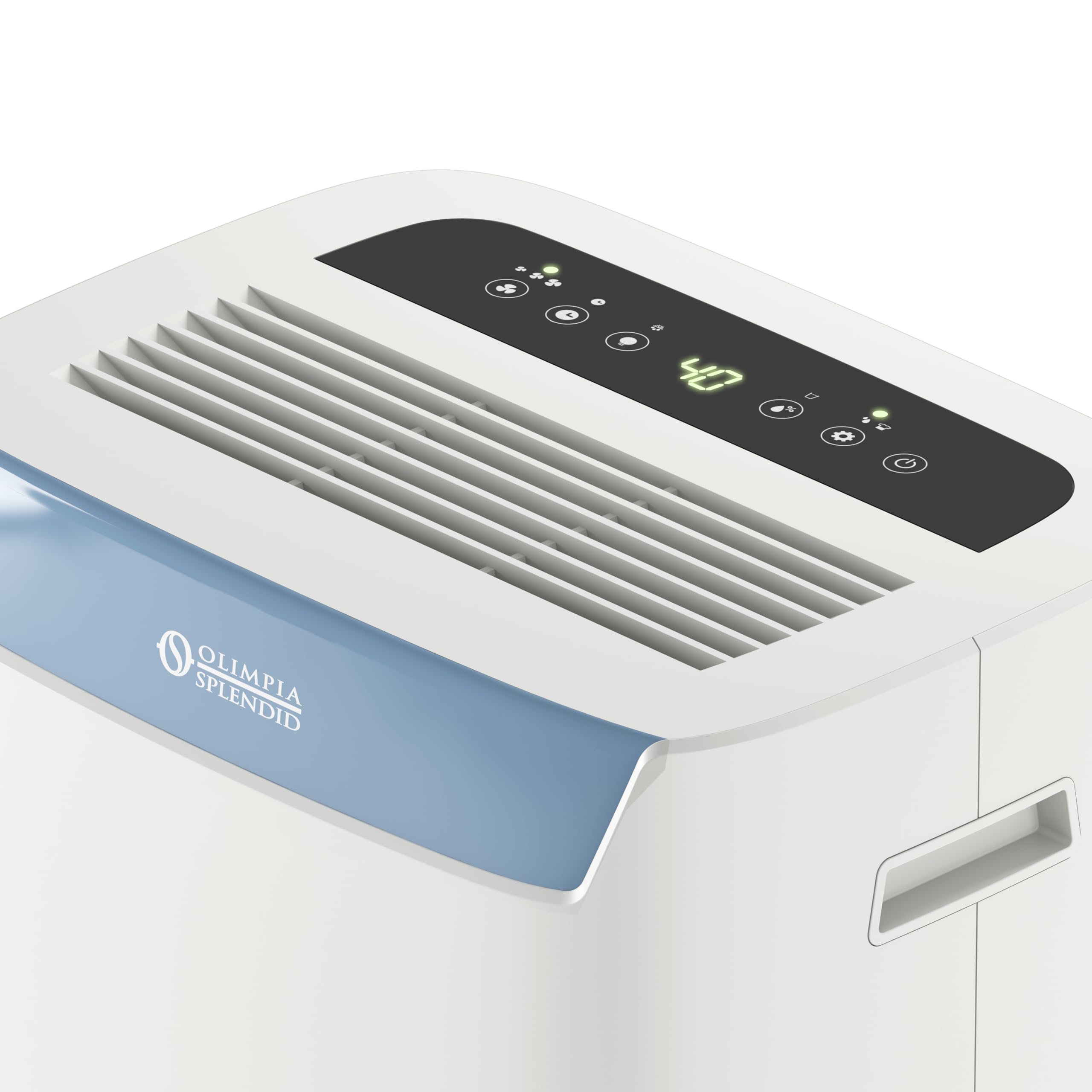 Olimpia Splendid 02620 Aquaria S1 10 X - Deumidificatore 10 litri/giorno con Tanica Estraibile, Digital Display, Doppia Filtrazione con Carboni attivi – per Ambienti Fino a 45 m³