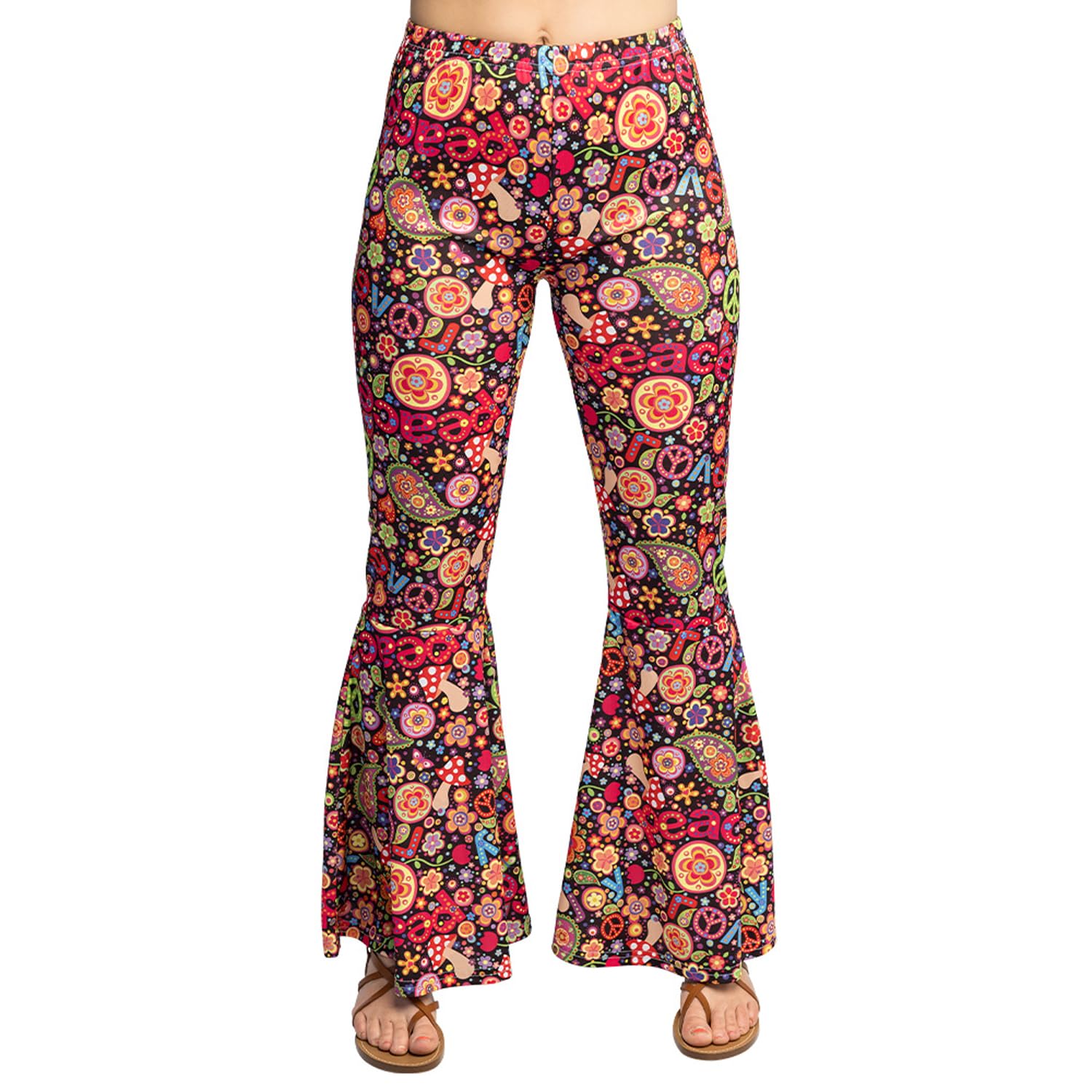 Boland - Flared Trousers for Men or Women for Fancy Dress, Festival or Theme Party, Hippie Trousers with Wide Leg