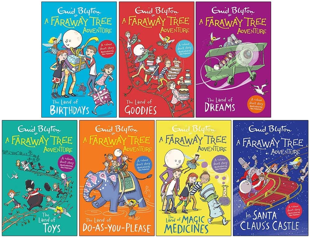 Enid Blyton Books The Magic Faraway Tree Collection 6 Books Colour Set