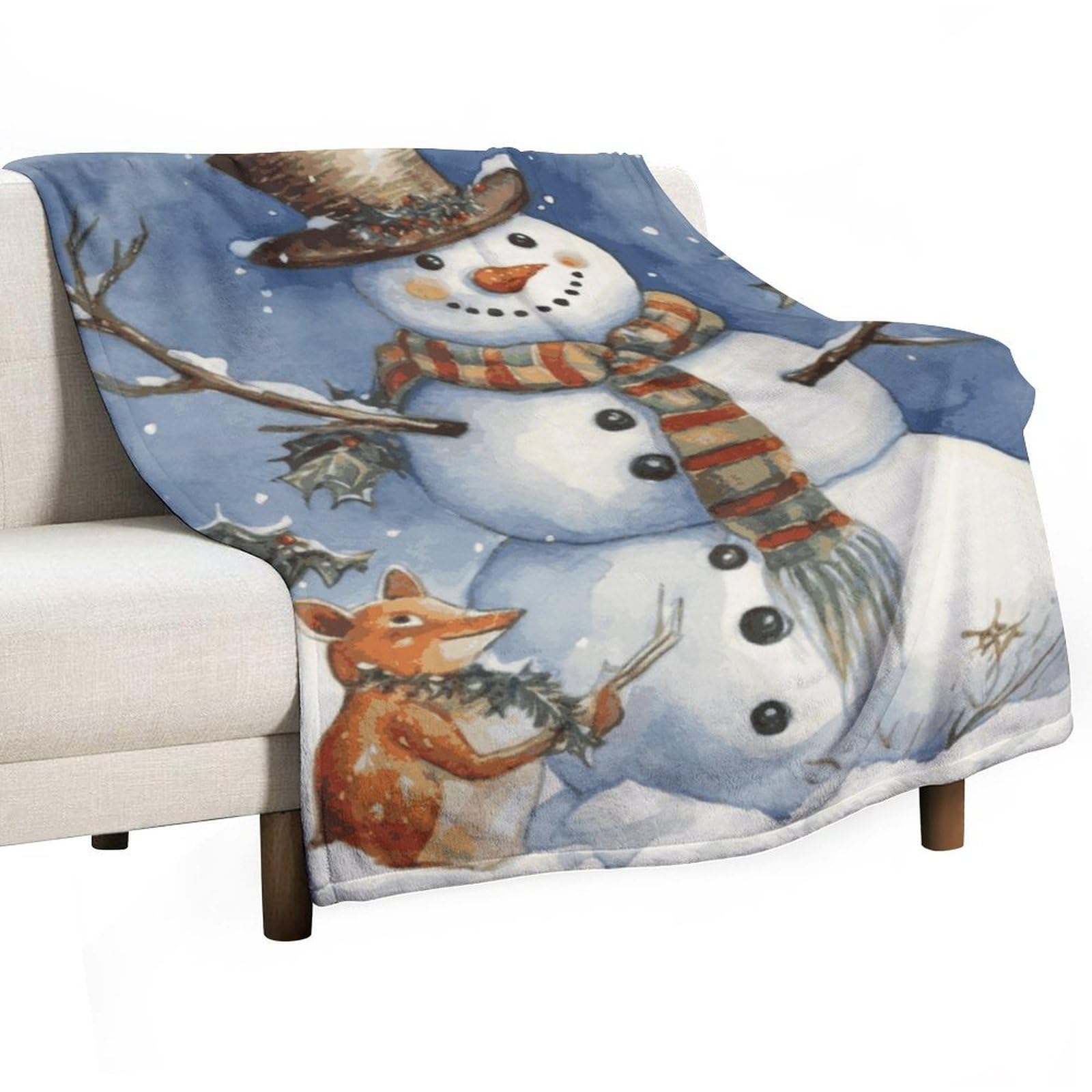 Grande couverture polaire haut de gamme en flanelle douce de lit