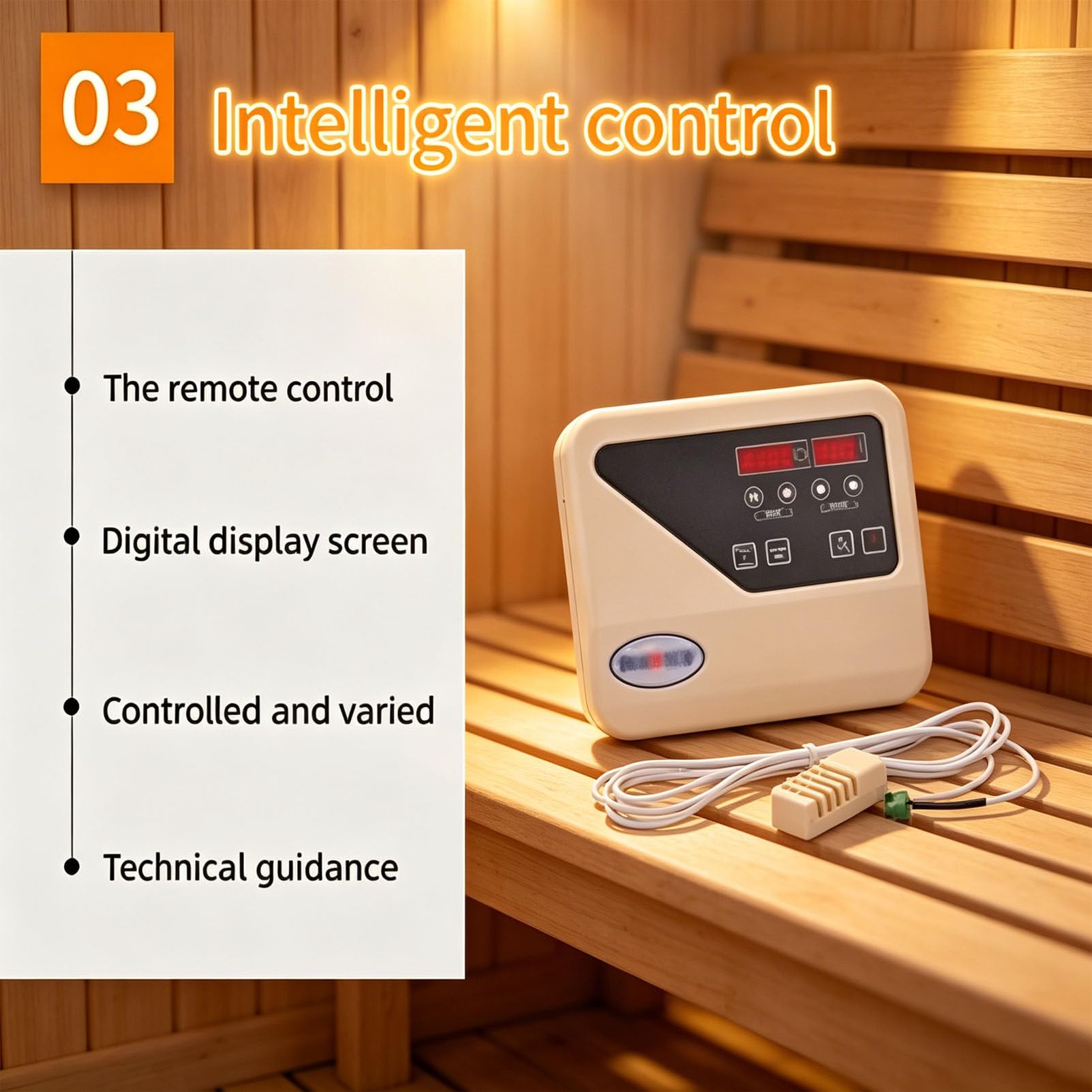 Stufa elettrica per Sauna in Acciaio Inox a Calore Secco con Controller Esterno, Riscaldamento rapido, Rilassante Esperienza Spa, Montaggio a Parete, qualità Professionale 380V-8KW