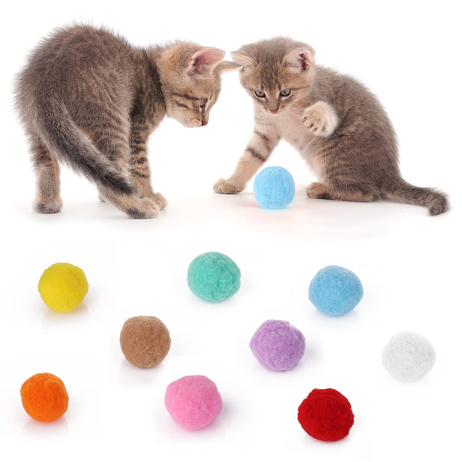 Palline Morbide Per Gatti - 30 Pezzi Da 4cm, Giocattolo Interattivo, Colorate E Leggere - Foto 4