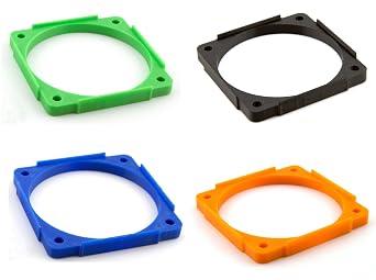 Bitaxe 60mm Fan Adapter Compatible with Argon THRML Heatsinks | Fan Adapter Mod for Quiet and Efficient Operation Black