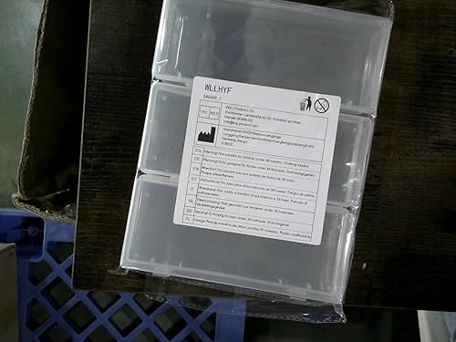 Miniatura 10 de WLLHYF Paquete de 3 recipientes de almacenamiento pequeños de plástico con tapas con bisagras, caja rectangular de plástico transparente para