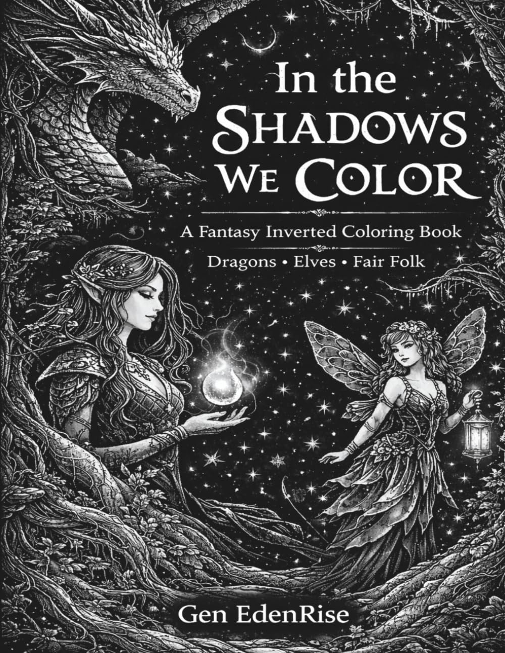 In the Shadows We Color: A Quiet Inverted Coloring Journey