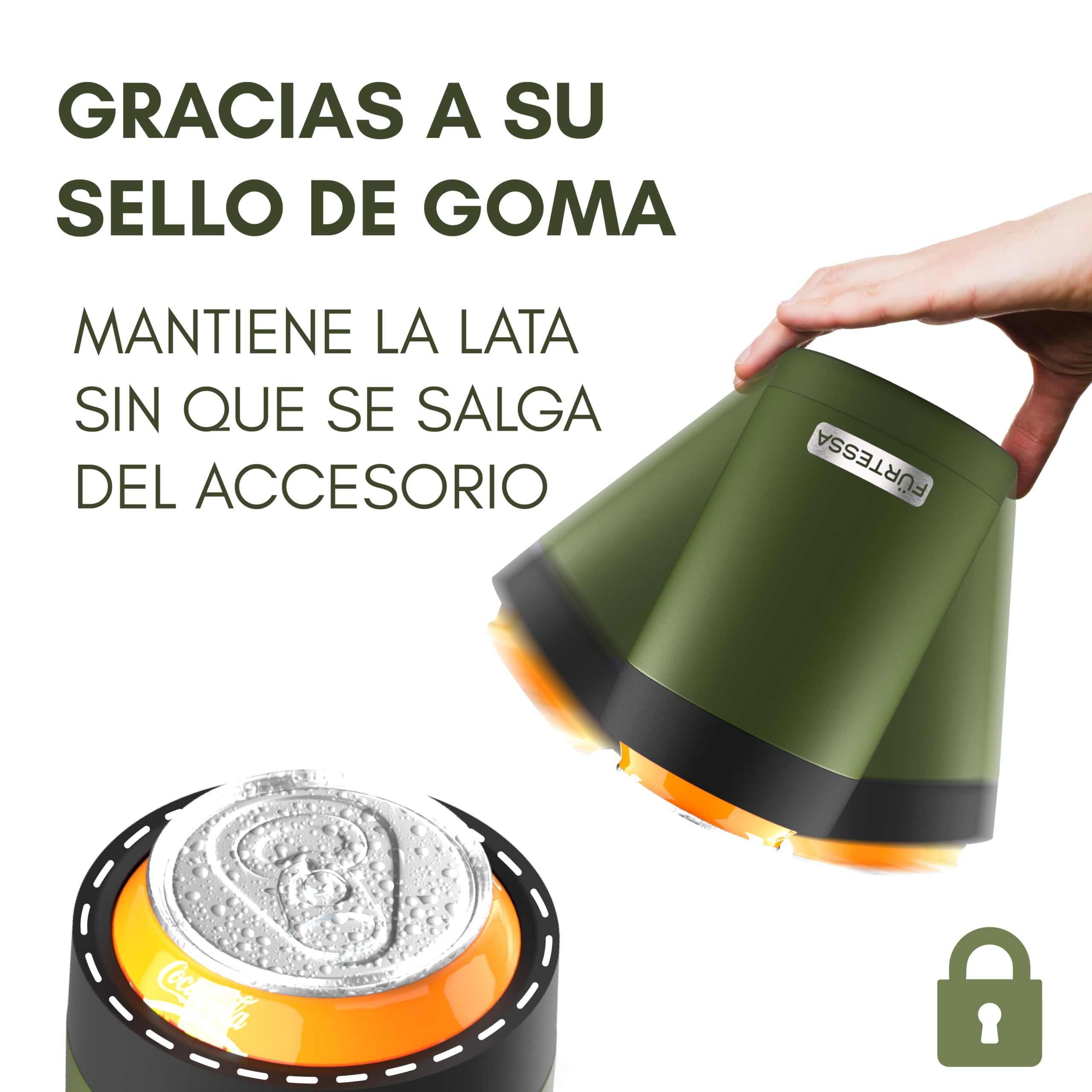 Enfriador de Latas de 330ML: Refresca tus bebidas favoritas con este Enfriador de Bebida para Latas Refrescos y Cerveza. Enfriador Lata que Ayuda a Mantener Bebida Fría, Can Cooler (Verde)