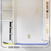 Vista 7 de ENERLITES Placa de Pared para Receptáculo Dúplex, Cubierta de Toma Eléctrica, Acabado Brillante, Tamaño Mediano 1-Gang 4.88" x 3.11", Policarbonato