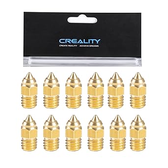review Creality 12pcs Ender 3 Series/CR Series 0.4mm MK Nozzles, for Sprite Extruder Nozzle/Ender 3 S1/Pro/Ender 3/V2/Pro/Max/CR-6 SE/MAX Nozzle, for Ender-3 Serise/Ender-5 Series/CR-10 Series 3D Printer