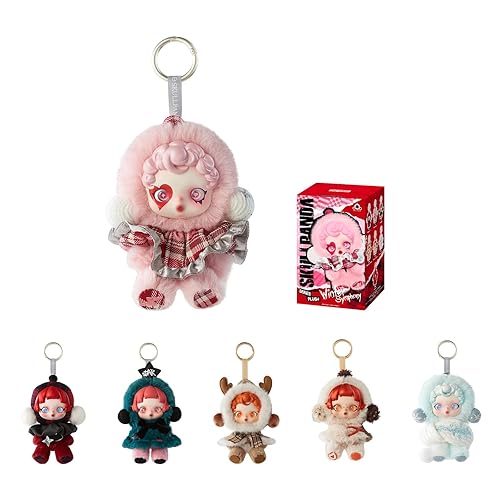 POP MART SKULLPANDA Winter Symphony Series, Blind Box Figures, Random Design Figures Collectible Toys Home Decorations, Holiday Birthday Gifts, Single Box - Skullpanda Winter Symphony Series Plush - Single Box