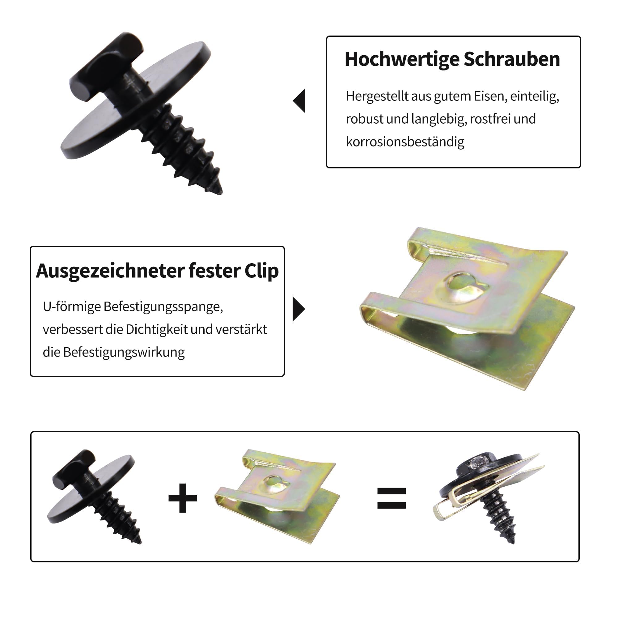 8i1c) Set 5 schroeven en moeren voor kappen 8i1c) Set 5 schroeven en moeren voor kappen