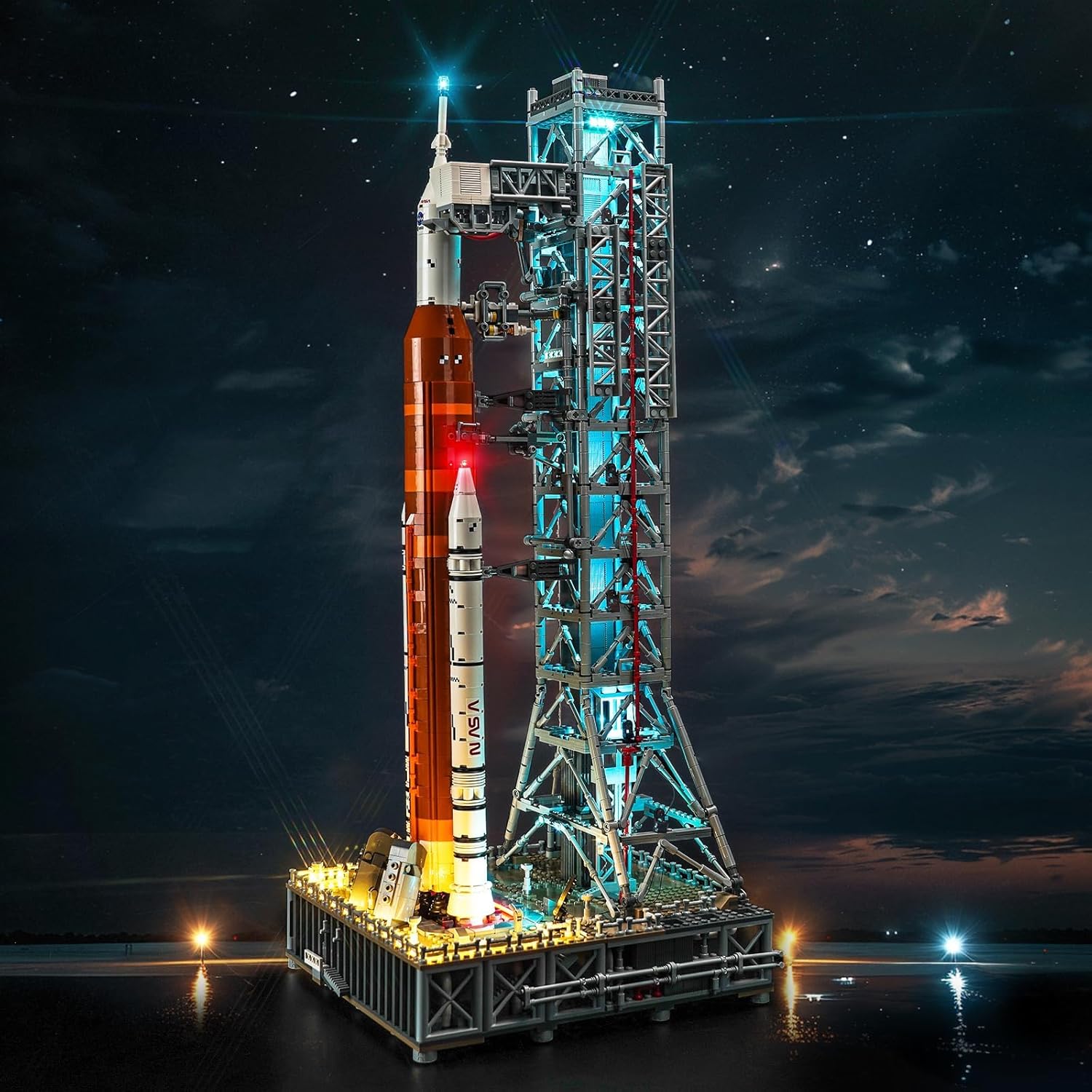 LED Light Kit Compatible with Lego NASA Artemis Space Launch System 10341 (No Models Only Light) Creative Lighting Set Accessories Compatible with Lego 10341 Set (Standard Version Light Kit)