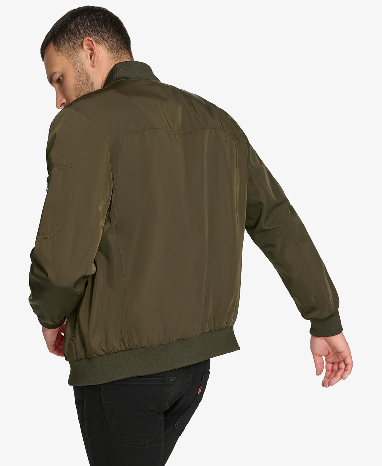 Calvin Klein mens Lightweight Water Resistant Flight Bomber Jacket - Image 3