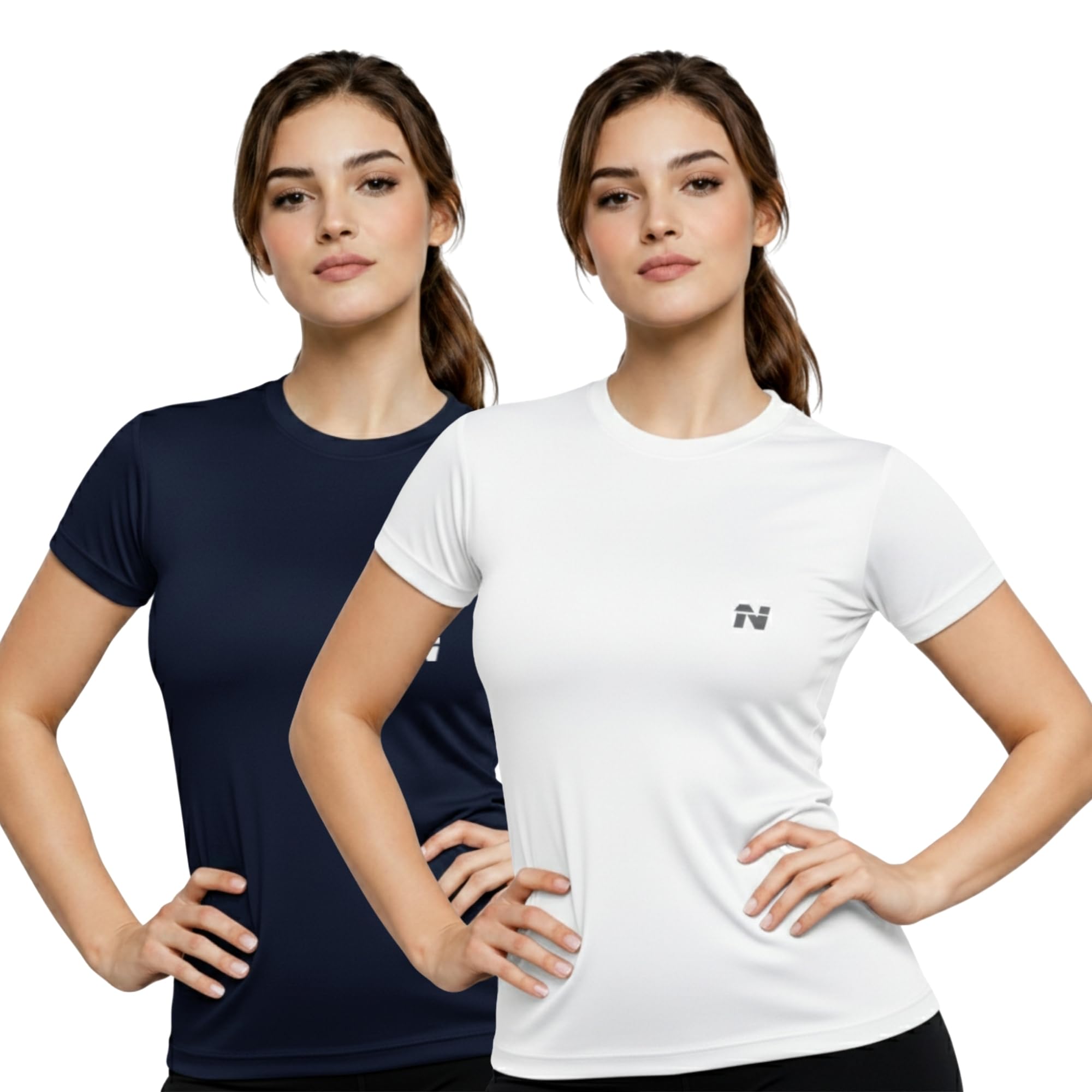 NINQ Women’s Long Sleeve Compression T-Shirt for Gym, Running, Yoga & Sports Wear
