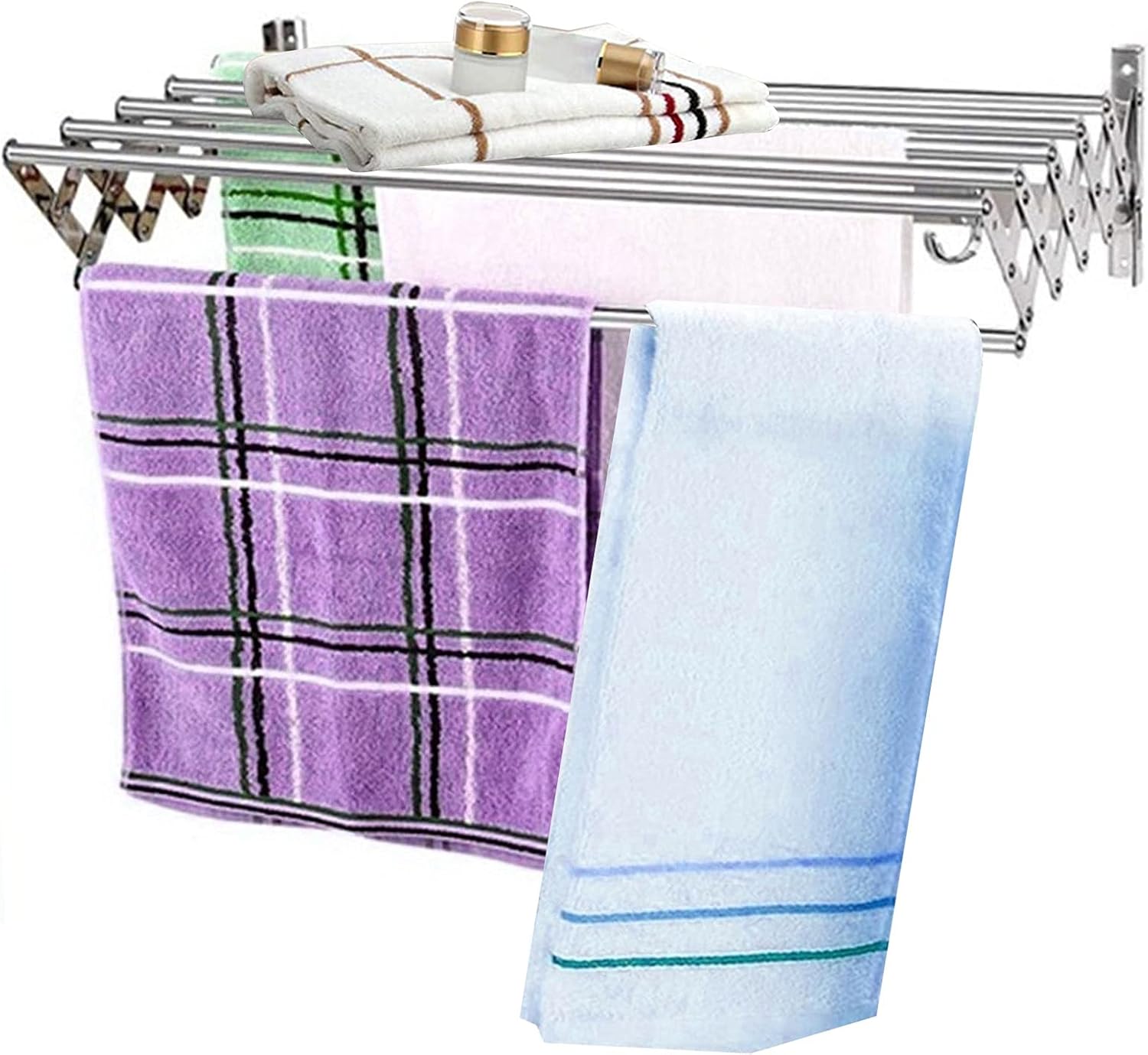 EAFTOS Wall Mount Clothes Drying Rack Retractable Airers