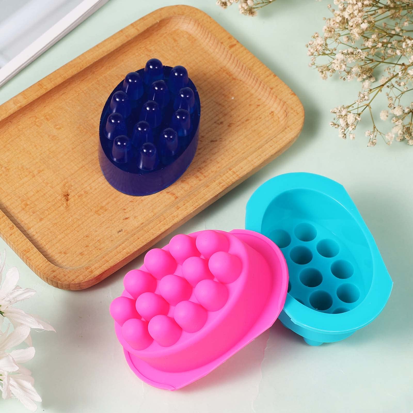 Acquista Stampo per sapone in silicone ovale con rettangolo a 6 cavità, per fare sapone fatto a mano, per forme di sapone da bagno domestico in Italia a partire da 7.47