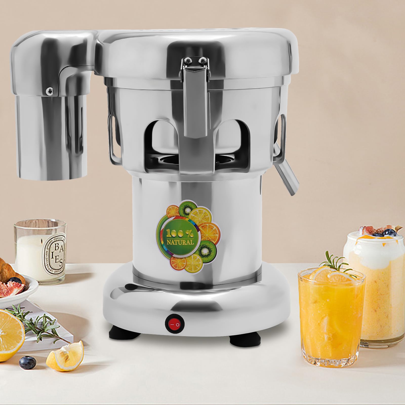 Estrattore di succo elettrico 370 W, spremiagrumi per frutta e verdura