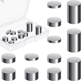 12 Pieces Tungsten Weights in 4 Size Incremental Cylinders Car Weights Race Tungsten Weights Compatible with Pinewood Derby Car Race