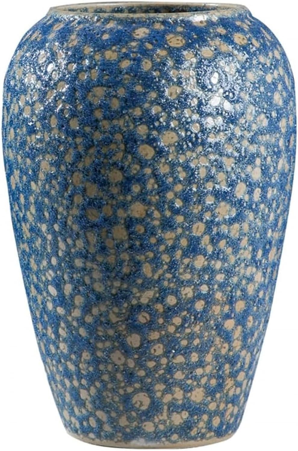Bzgpmfud One Color Vase Desktop Glaze Stoneware Countertop Ceramic Dried Flower Arrangement Living Room(High 26Cm)