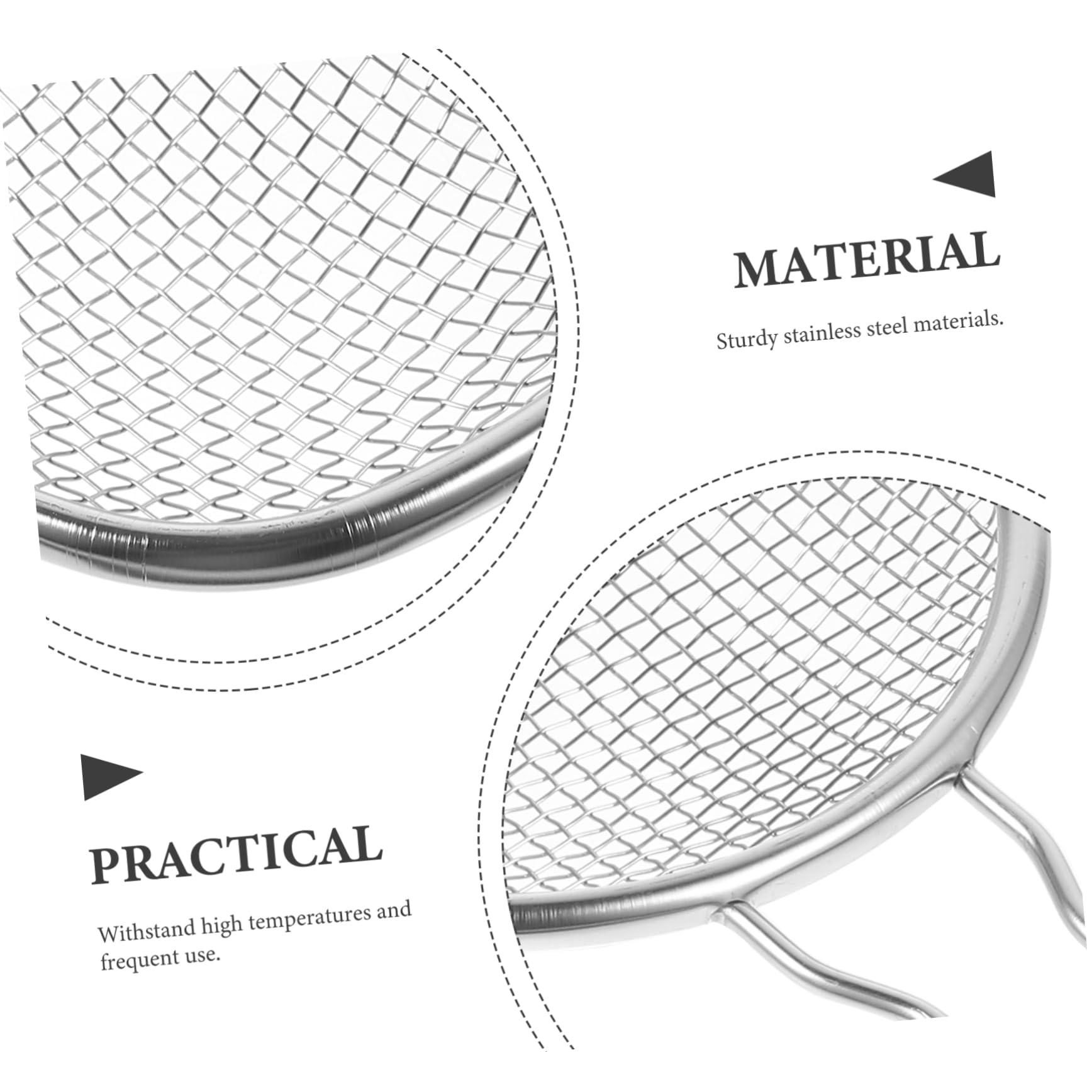 Ustensile de Cuisine Polyvalent en Acier Inoxydable : Une cuillère filtrante en Maille Essentielle pour la Cuisine et la pâtisserie