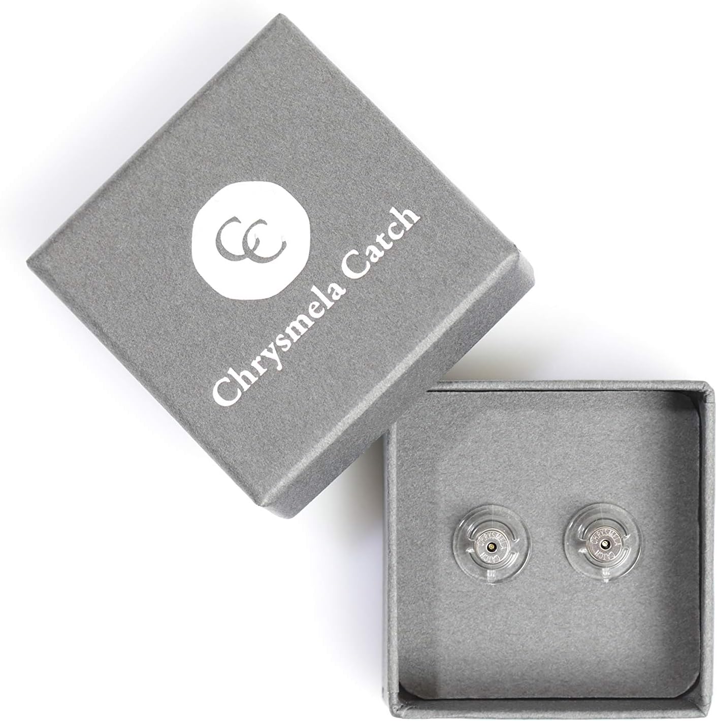 Most Secure Locking Earring Back Platinum with Support Disc, Automatically Fit Lock Lift Earrings, Hypoallergenic, Patented in The US UK France Italy and Japan
