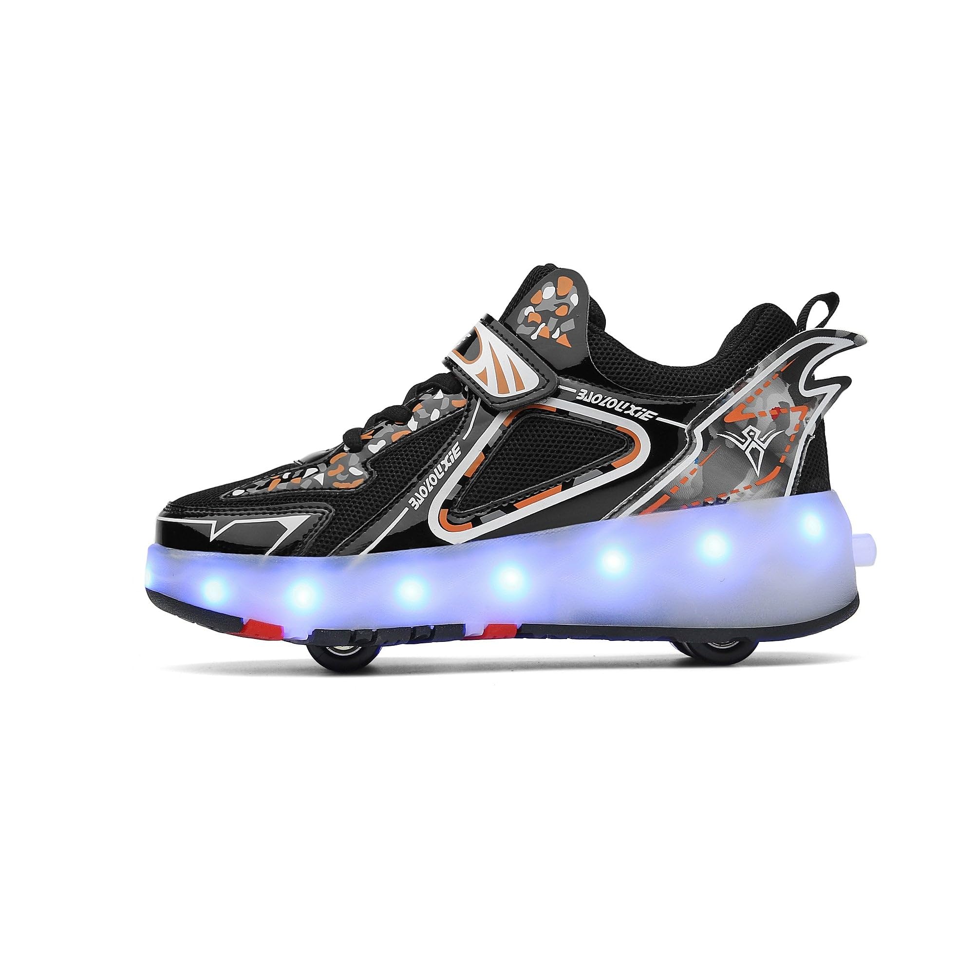 Scarpe Ragazza da Ragazzo con Ruote, 2 in 1 per Bambini, con rotelle, per Skateboard, Sneakers
