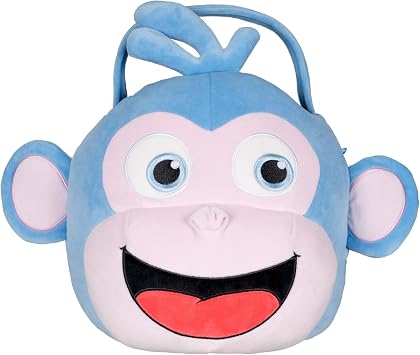 Dora the Explorer Boots Plush Candy Bucket | Monkey Trick or Treat Pail for Halloween Standard