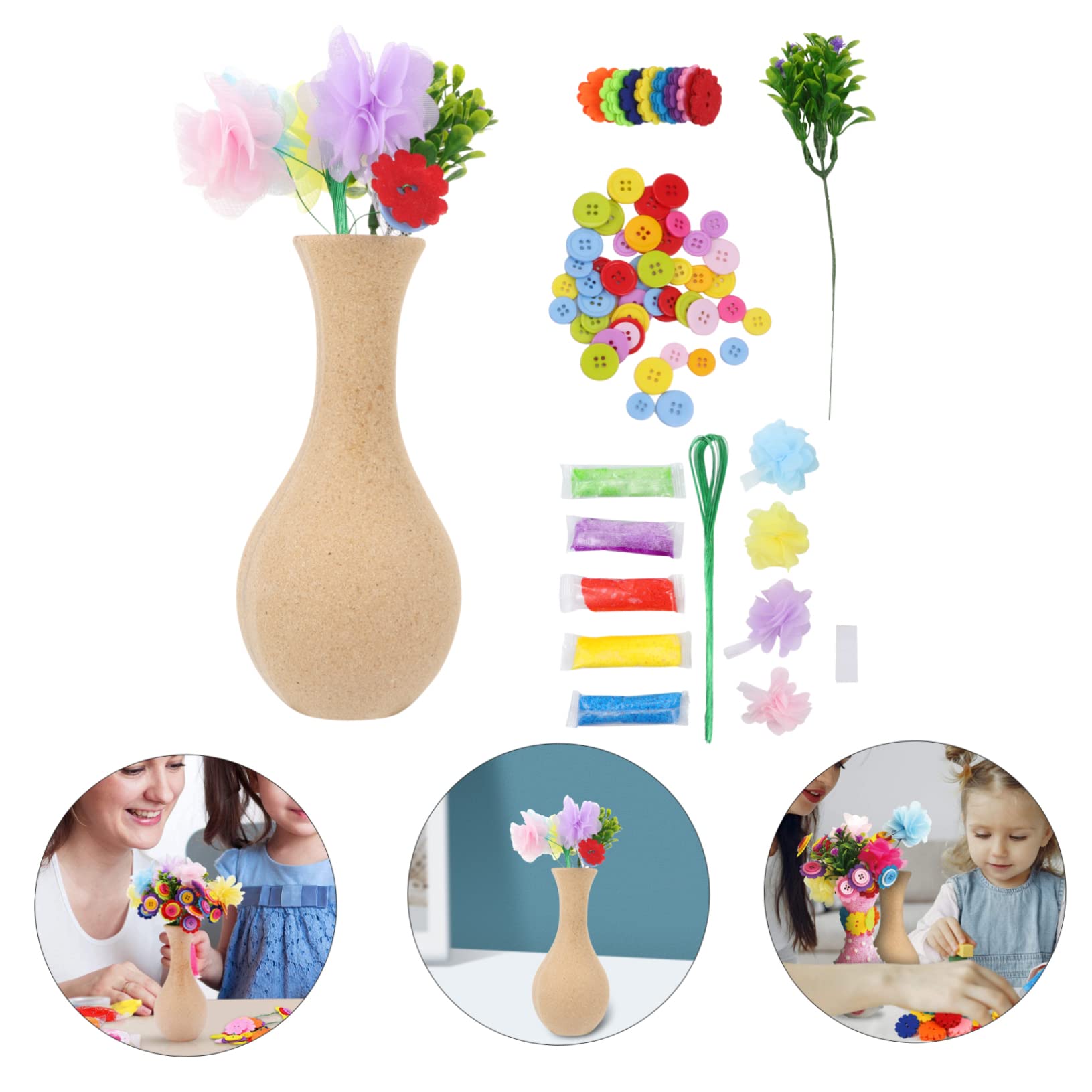 2 Juegos De Jarrón DIY Kit De Actividad DIY Kits De Proyecto De Bricolaje Florero Kit Para Manualidades Actividad DIY Para Niños Kit De Arte Florero Niños Arte Hecho A Mano Kit De