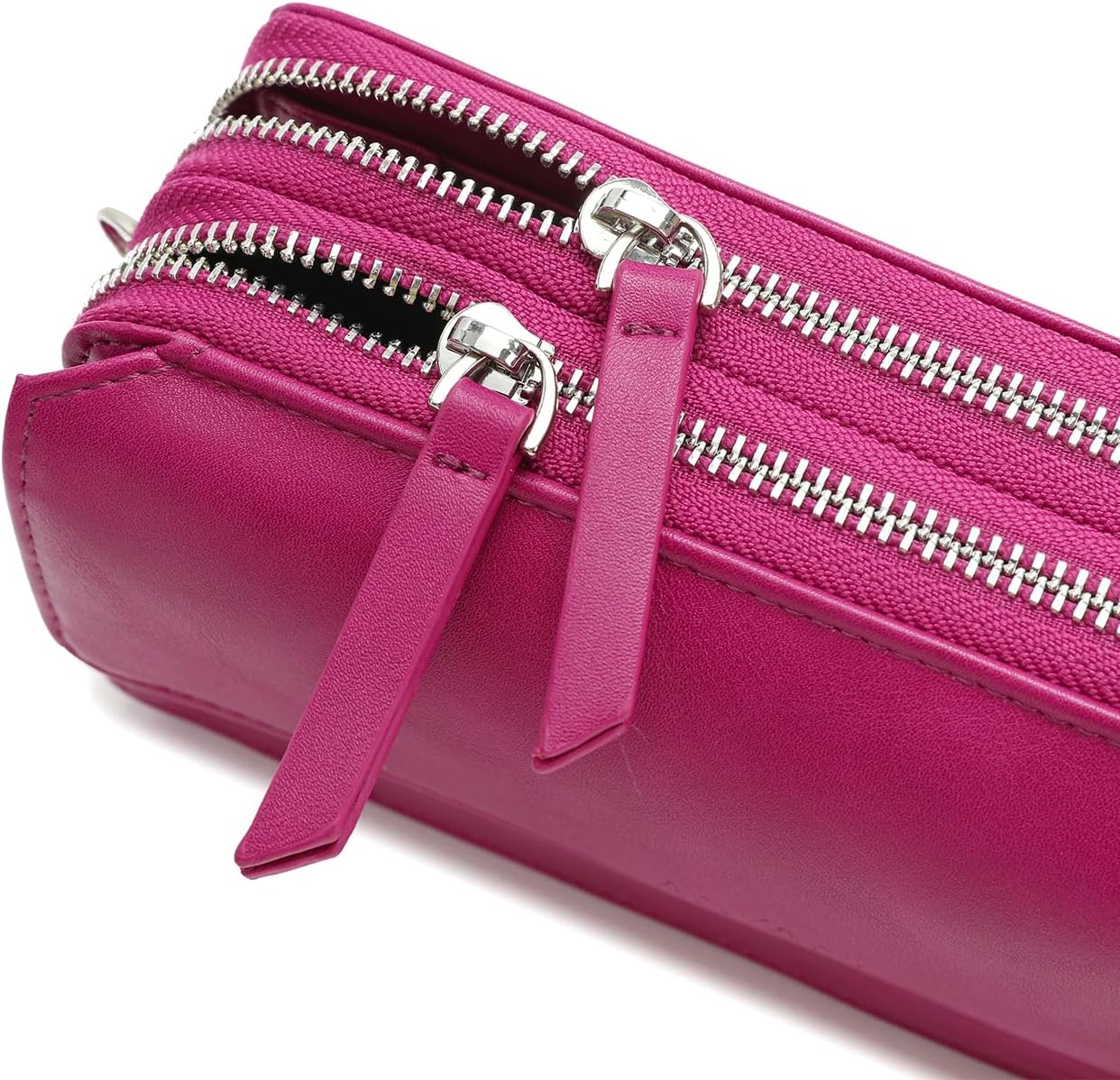 Lanyani RFID Crossbody Wallet Wristlet Purse with Phone Pocket For Women Vegan Leather - Image 7