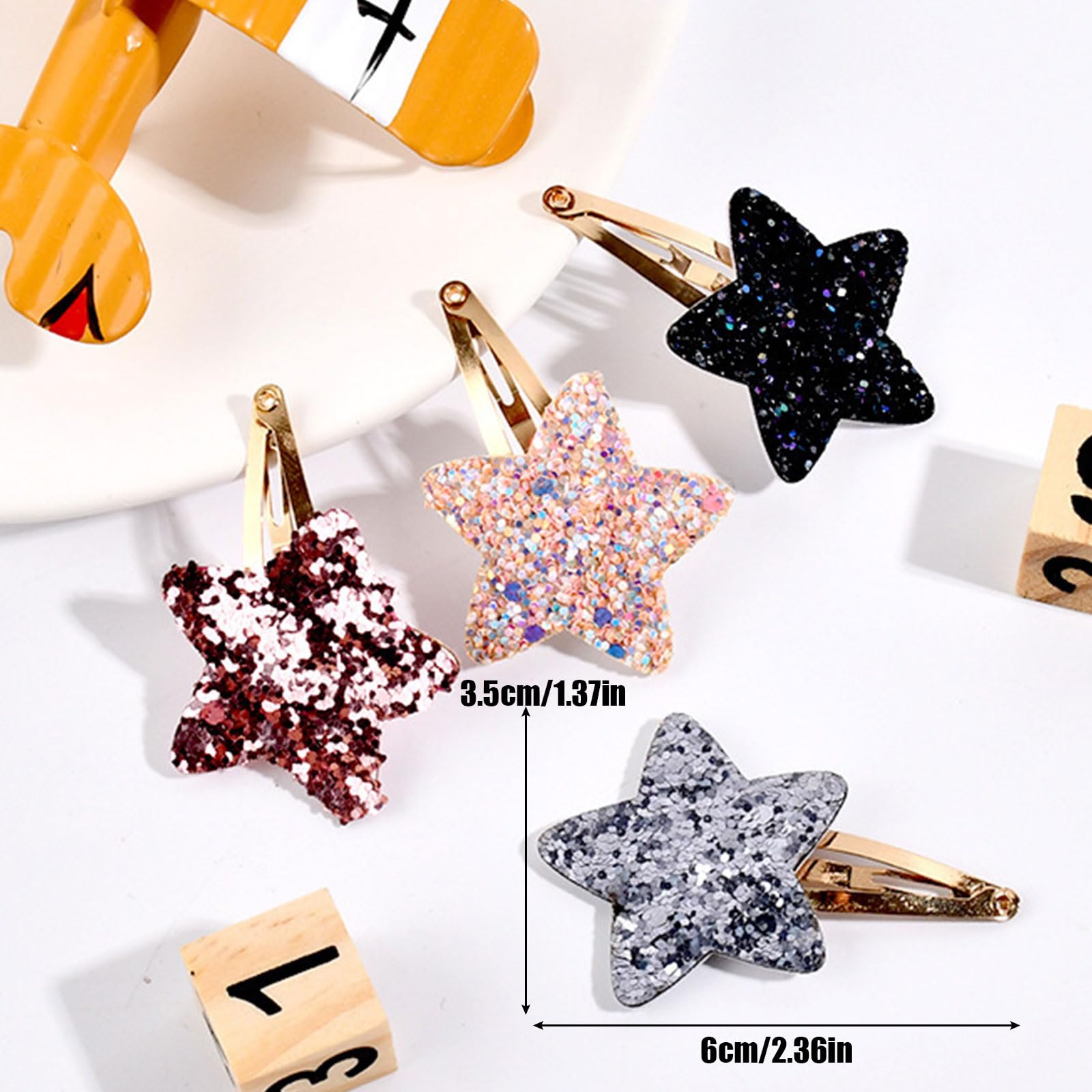 Amazon.co.jp: ヘアクリップ 星 子供 16個セット ヘアピン 星型 ライン