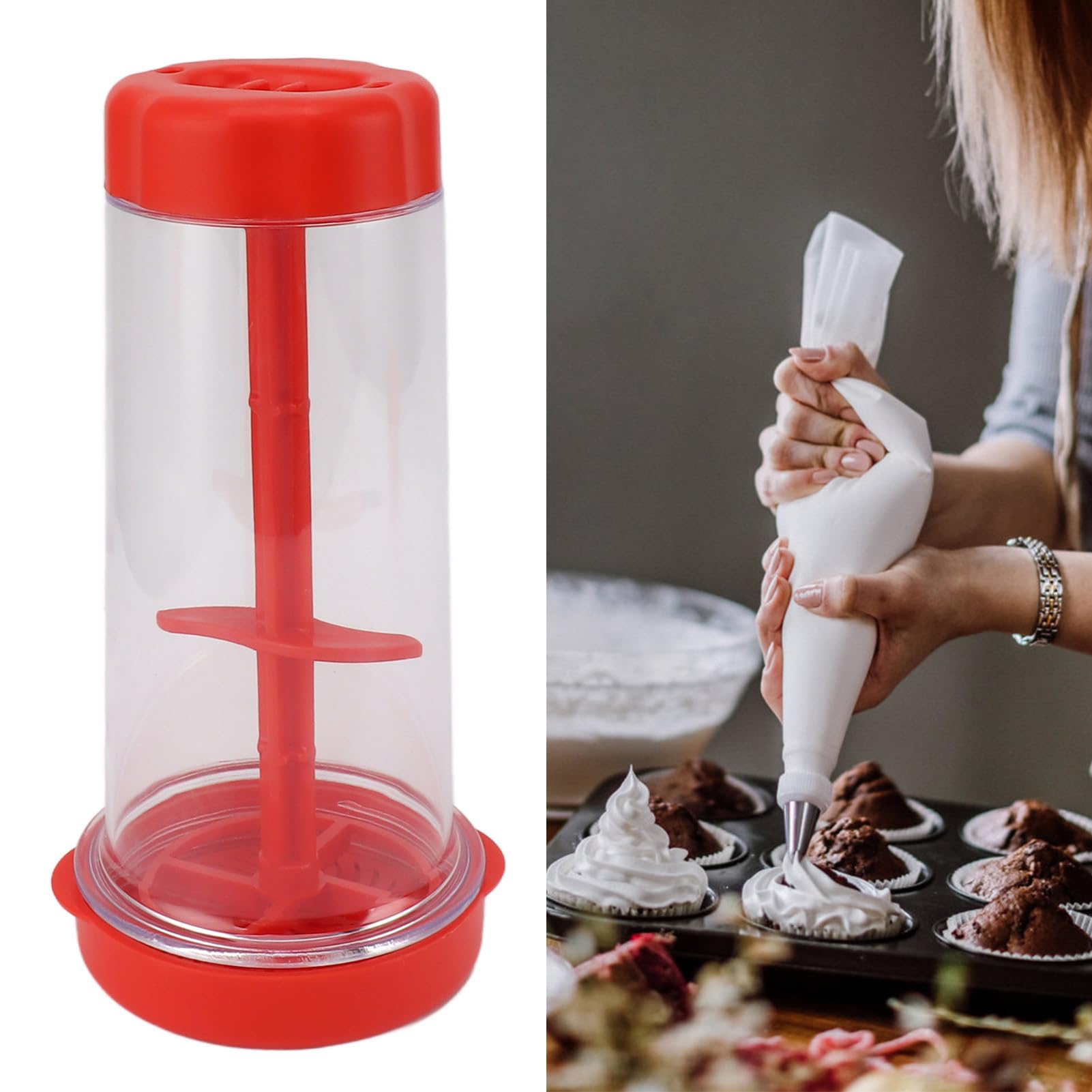 Pancake Batter Dispenser Batter Separator Kitchen Necessary Tool for Pancakes Cupcake Waffle Muffin Mix Crepe Cake