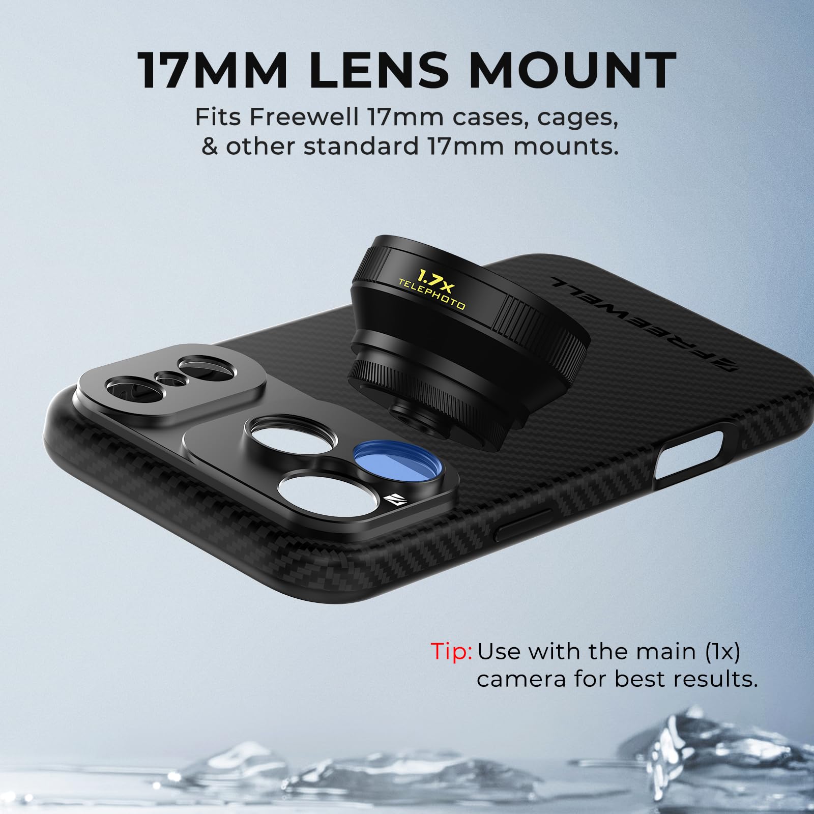 Amazon.com : Freewell 1.7X Telephoto Lens for iPhone & Samsung