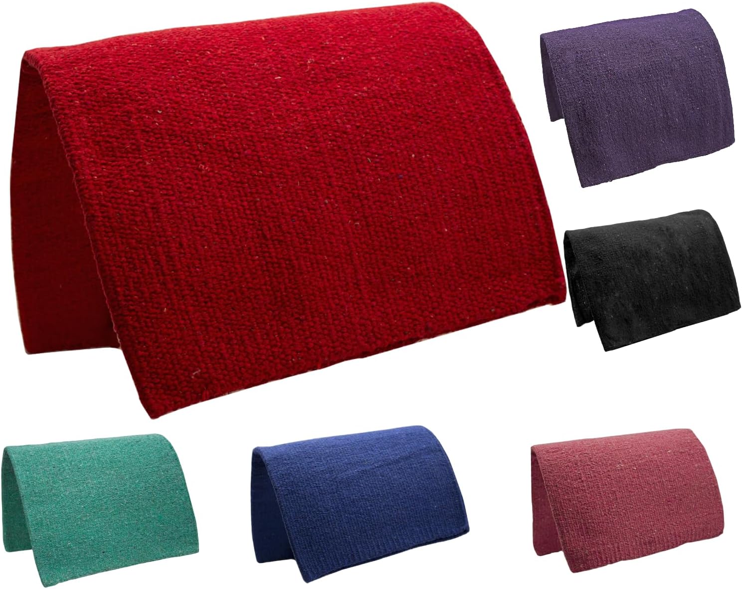 Tahoe Tack Traditional Acrylic Western Horse Saddle Blanket, Handwoven, Moisture-Wicking, Soft and Durable, 36 x 34 Inch