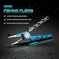 Vista 2 de Gaffer Sportfishing Alicates de pesca de aluminio Diseño con resorte y cortadores de carburo de tungsteno para dar rienda suelta a tus habilidades