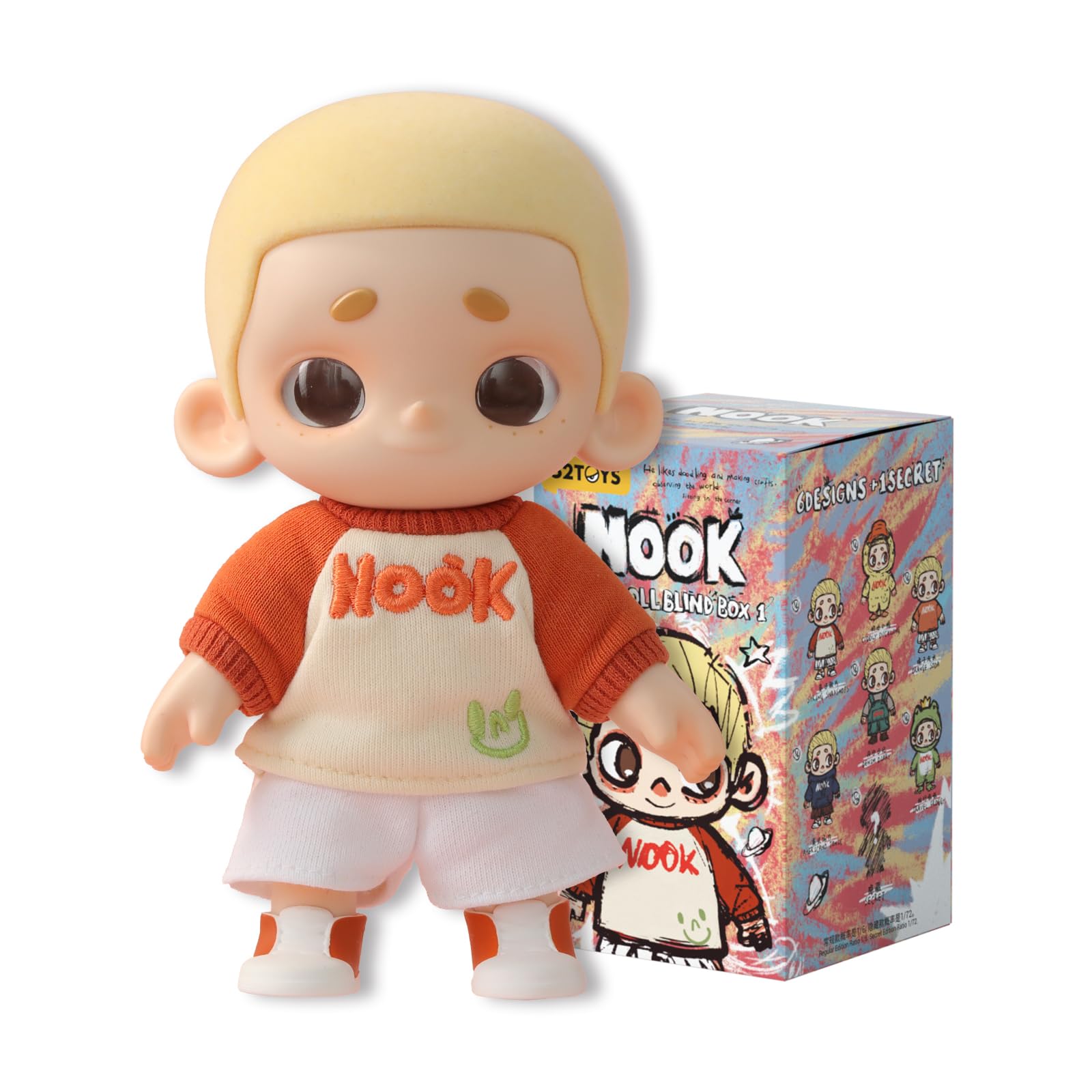 Amazon.com: 52TOYS Nook Plush Doll Vinyl Doll Blind Box