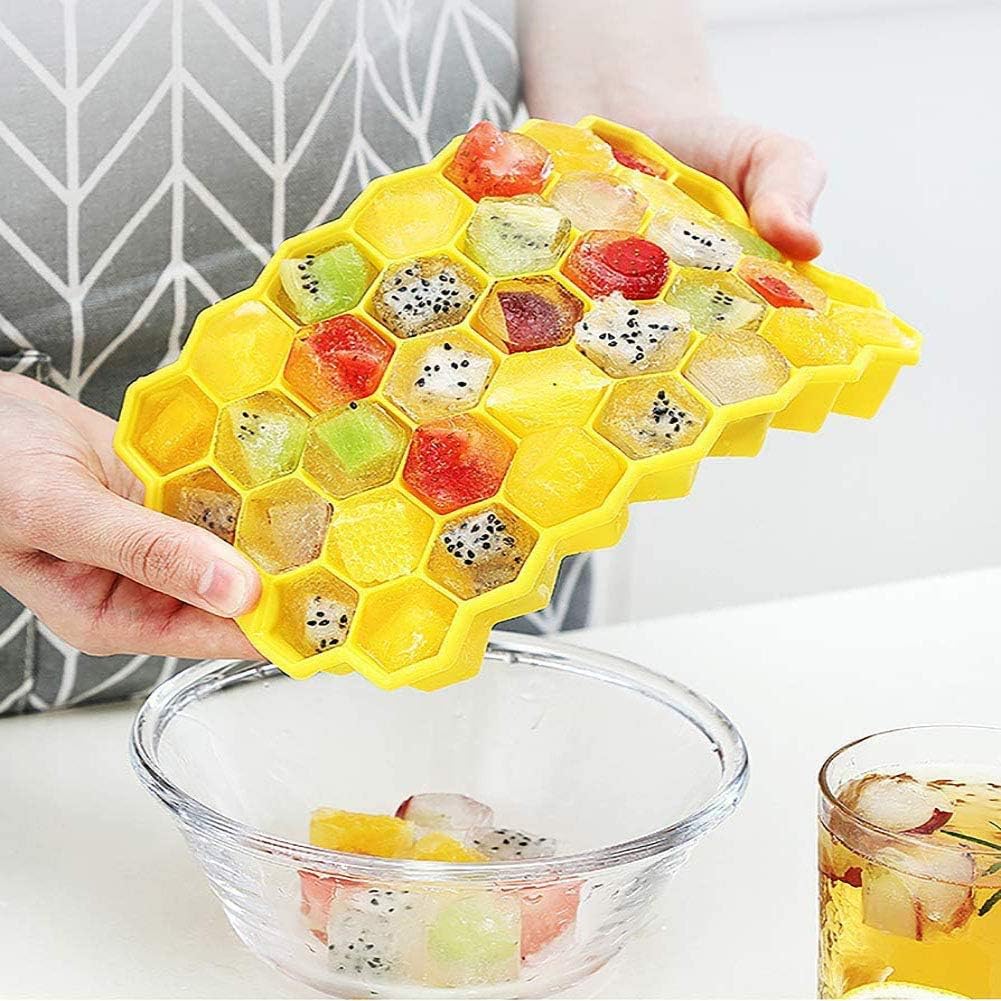 2 Packs ice cub Trays,Silicone ice Cube Trays with lids - Image 5