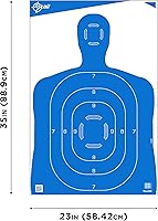 Vista 2 de Objetivos de silueta EZ-Aim para disparar - Objetivos de práctica de papel de cuerpo humano