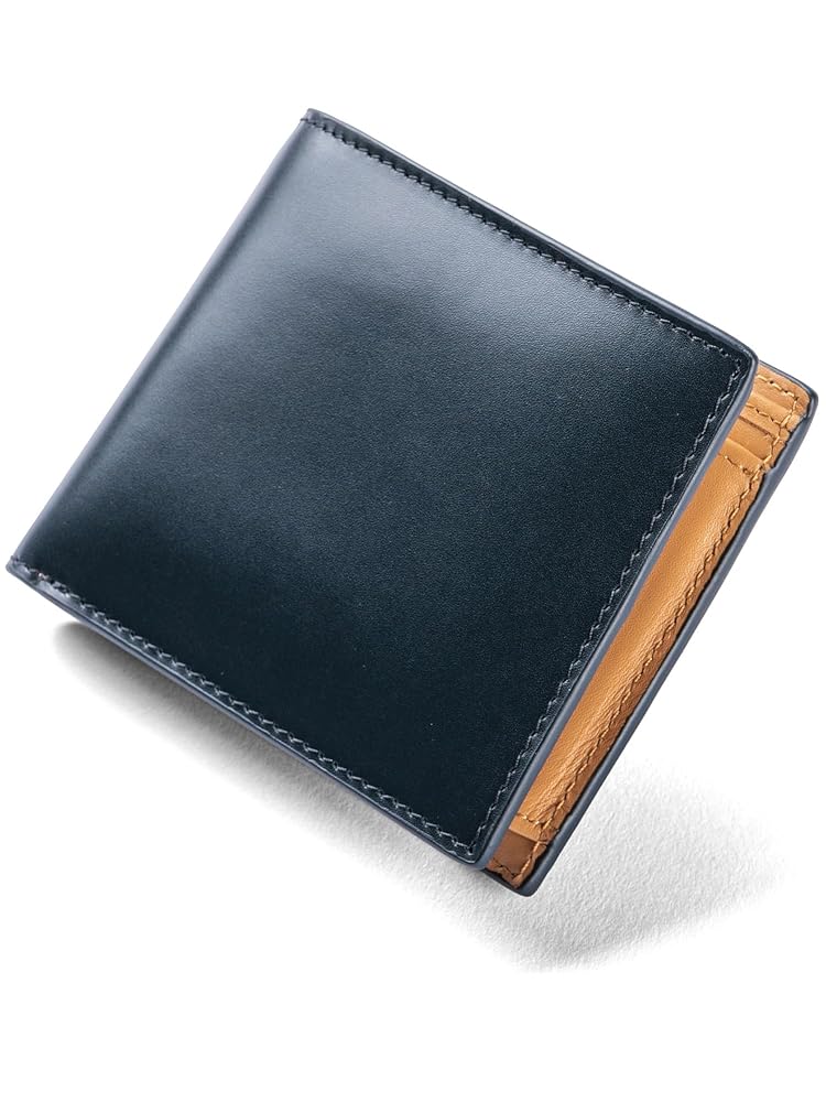 Amazon | [ムラ] 2つ折り 財布 メンズ 本革 コードバン調