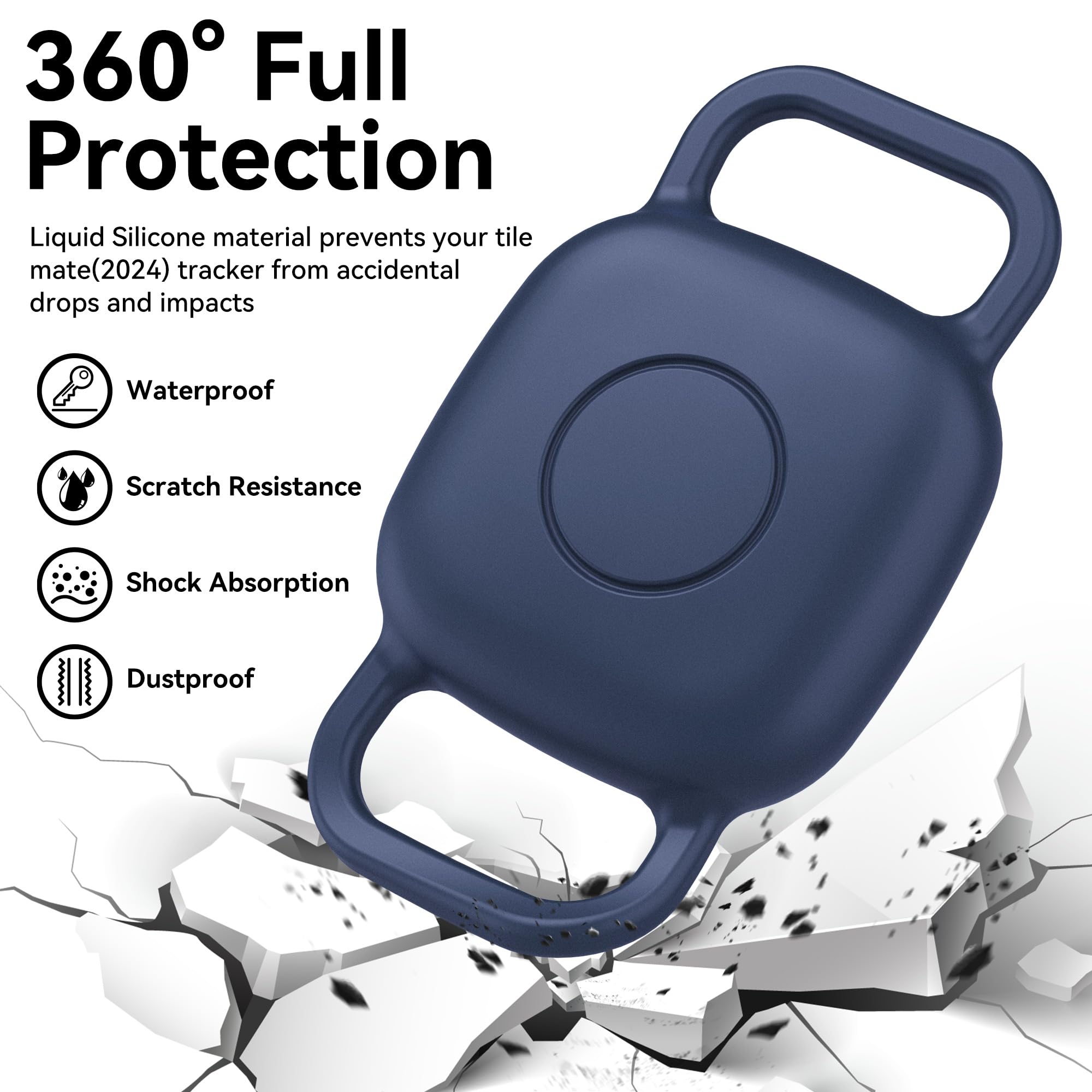 Custodia In Silicone Per Tile Life360 (2024) Per Collare Gatto/Cane – Confezione Da 2 – Rosa – Antismarrimento E Leggera