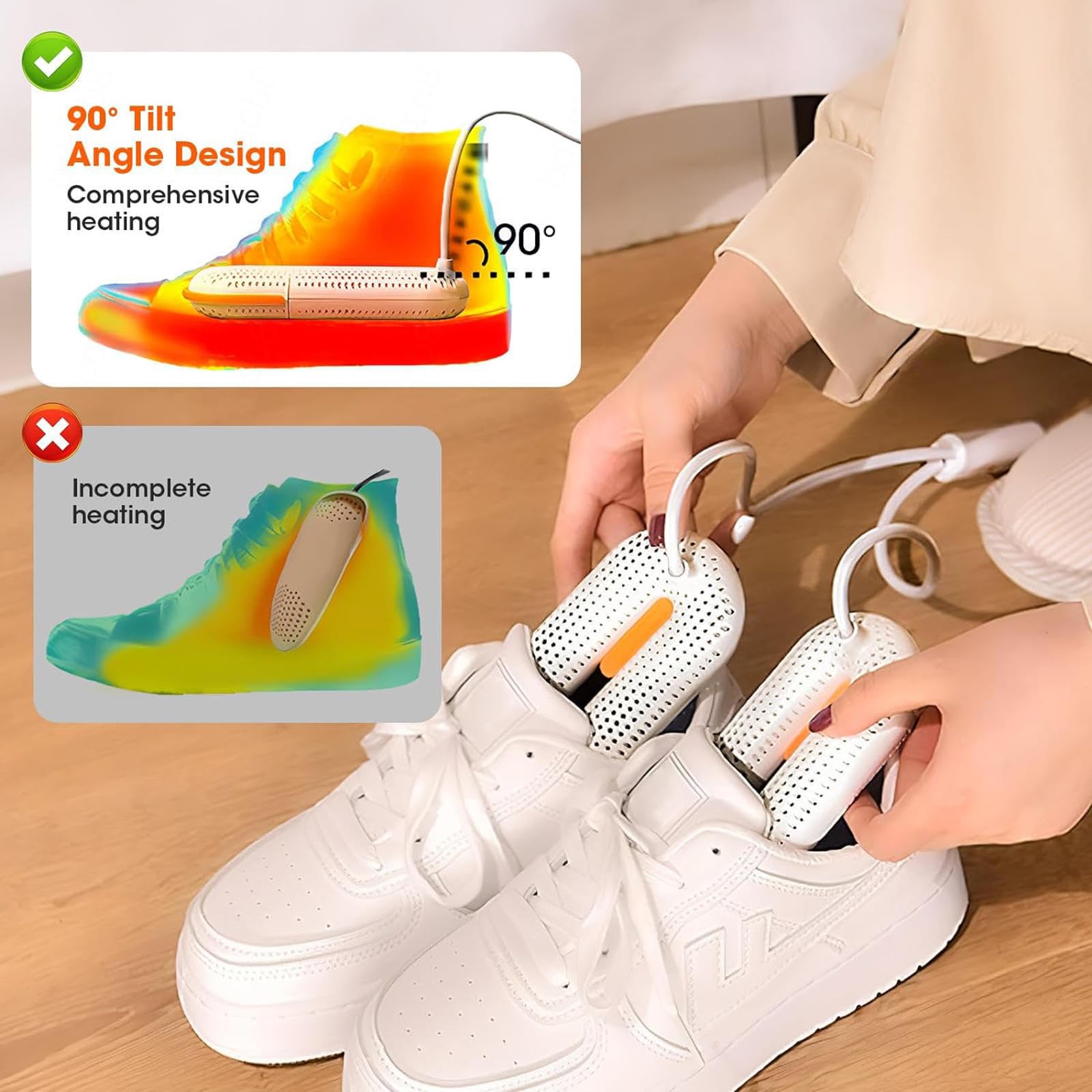 Asciugatore Per Scarpe E Stivali Con Timer - Ideale Per Calzature Sportive, Casa E Viaggio