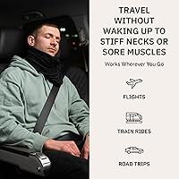 Vista 5 de Almohada Trtl probado científicamente super suave cuello apoyo almohada de viaje se puede lavar a máquina, Lana, Rojo, S