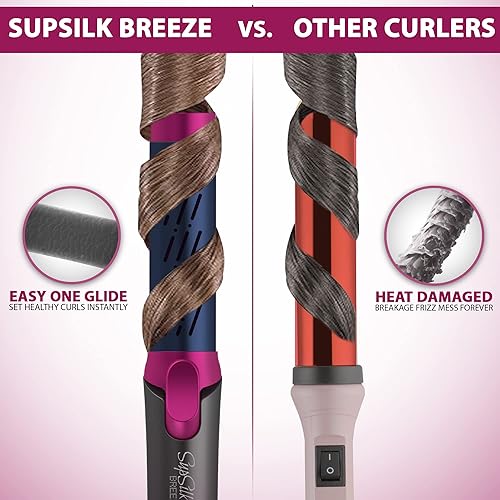 Miniatura 4 de SupSilk Breeze Air Cooling Hair Styler y SupSilk Compact Pro - Paquete de secador de pelo