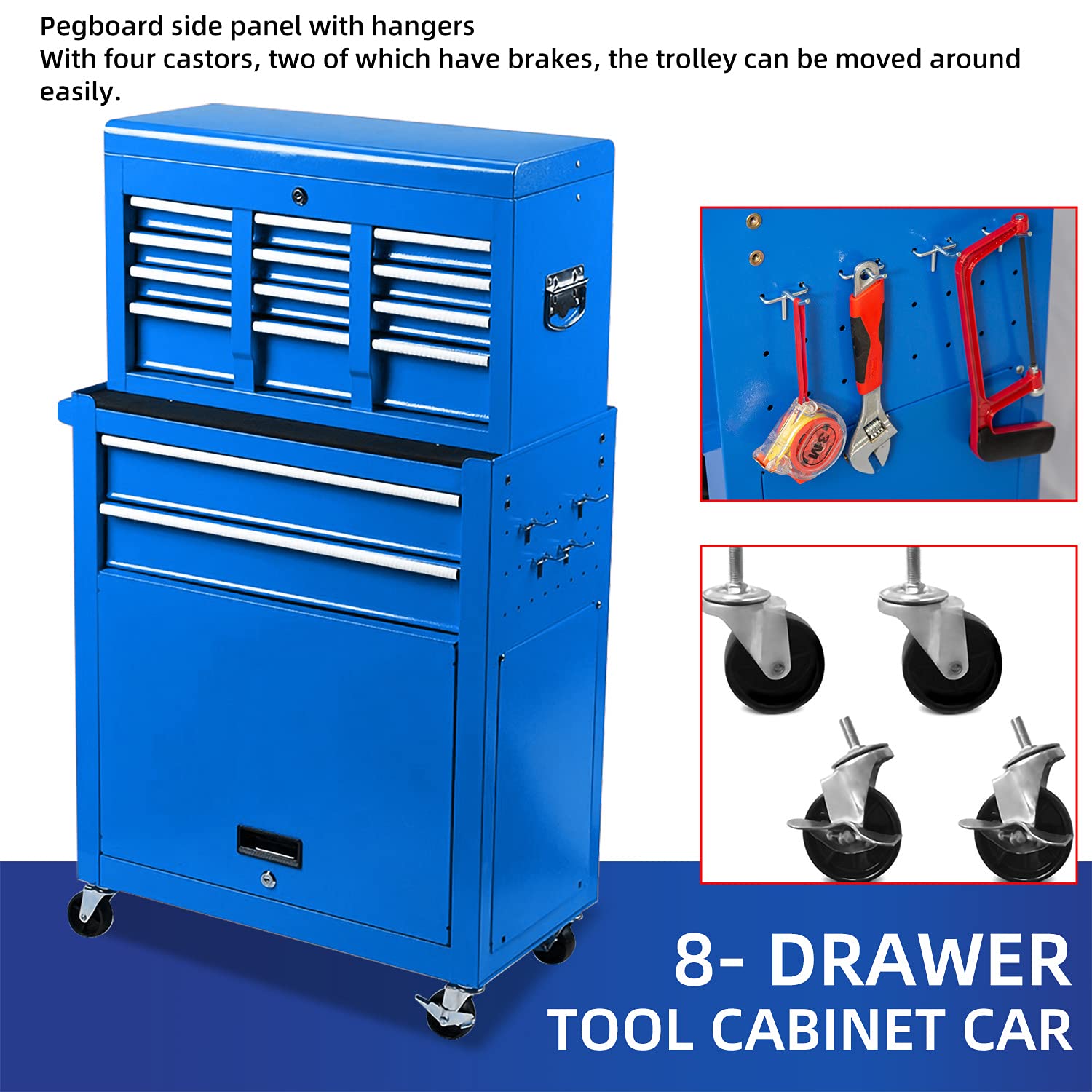 Buy Suny Deals 8Drawer Rolling Tool Chest, High Capacity Tool Chest Tool with Keyed