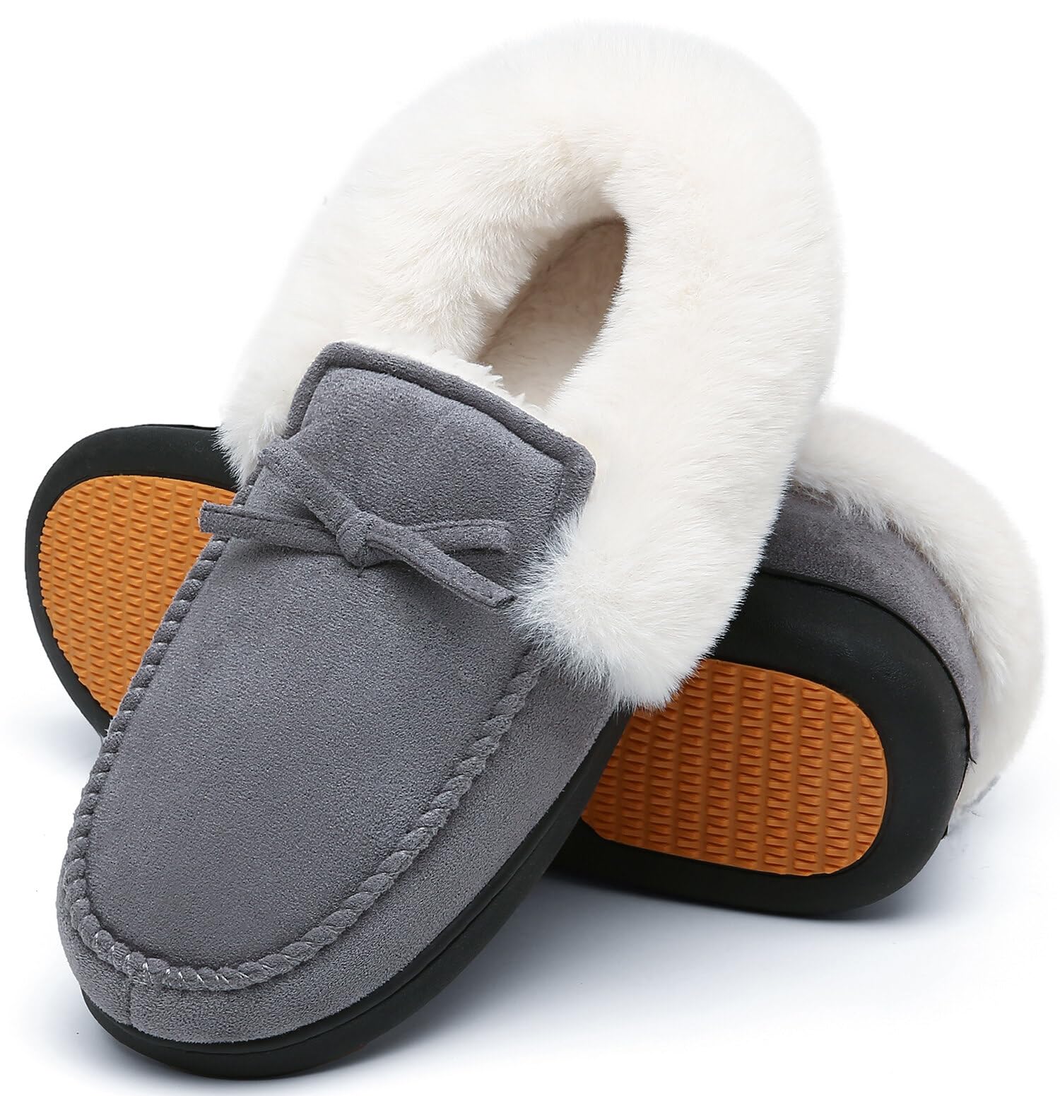 Mishansha Ciabatte Donna Invernali Peluche Pantofole Schiuma di Memoria Gr.36-43
