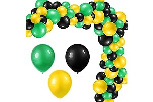 120 Pcs Juneteenth Decorations Balloons Jamaica Black History Month Decorations