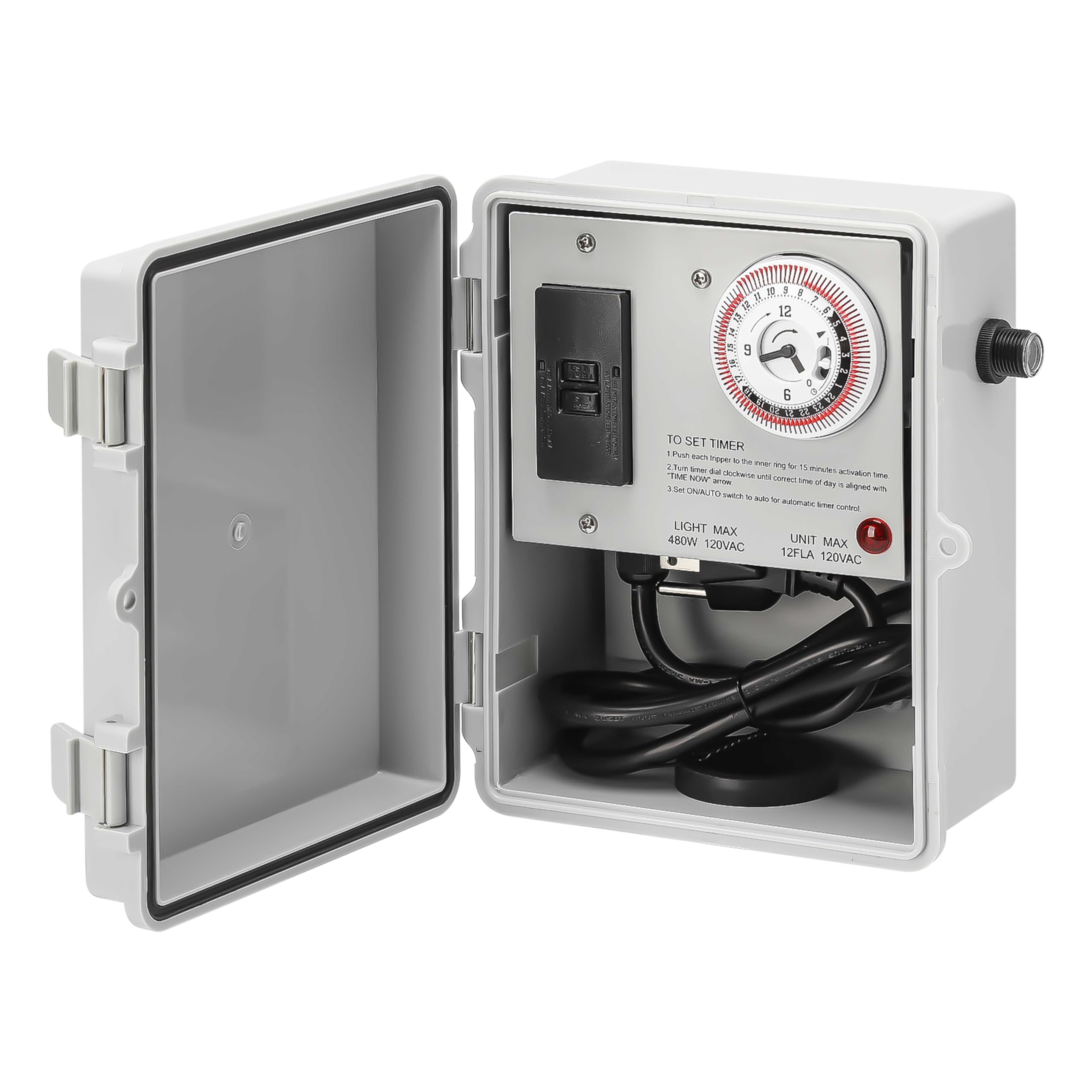 Panneau de commande pour fontaines HMVT-01 avec programmateur étanche IP65