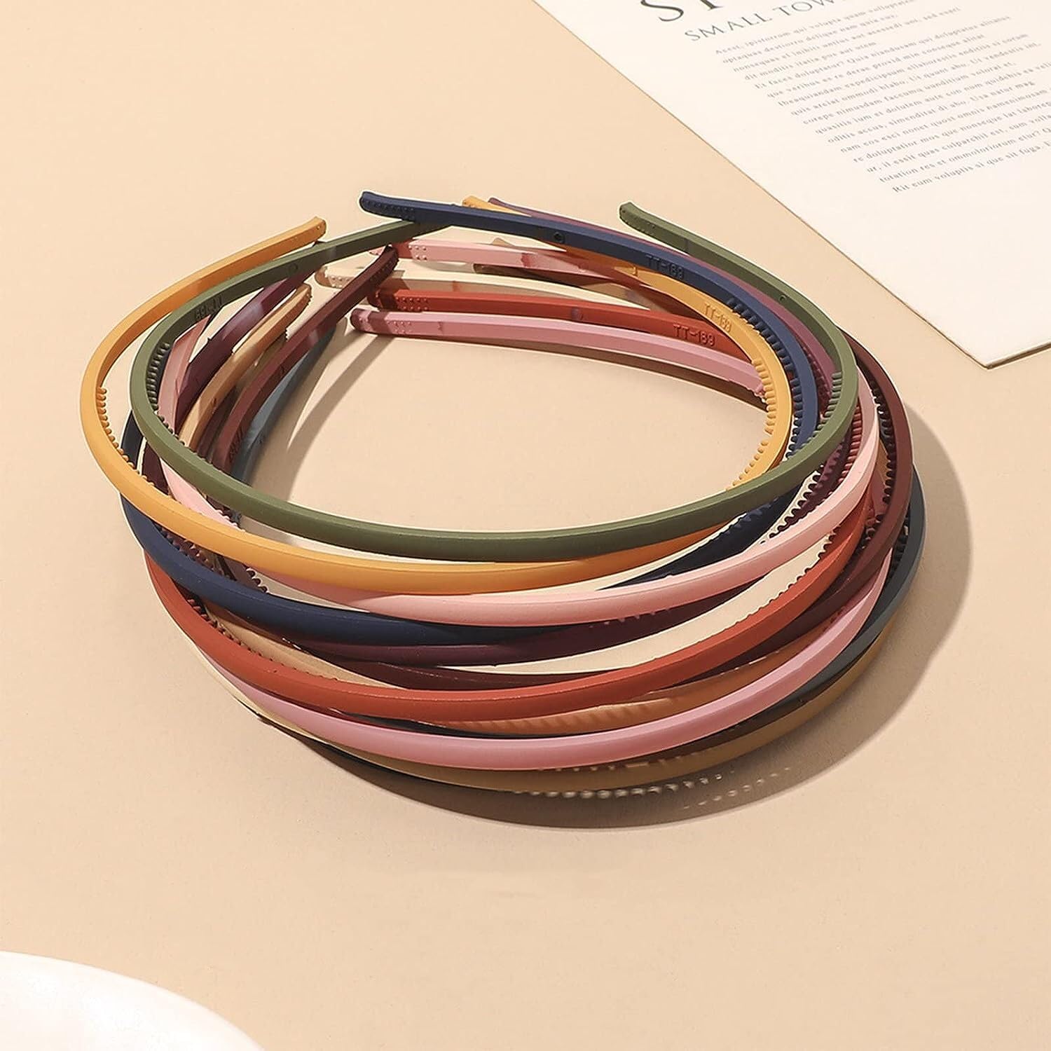 Blubby 12 Pieces Matte Finish Thin Hairband for Girls & Women | Premium Plastic Solid Color Headbands | Attractive Hair Accessories (Multicolor) (B0CRYXZPXQ) Amazon Price History, Amazon Price Tracker