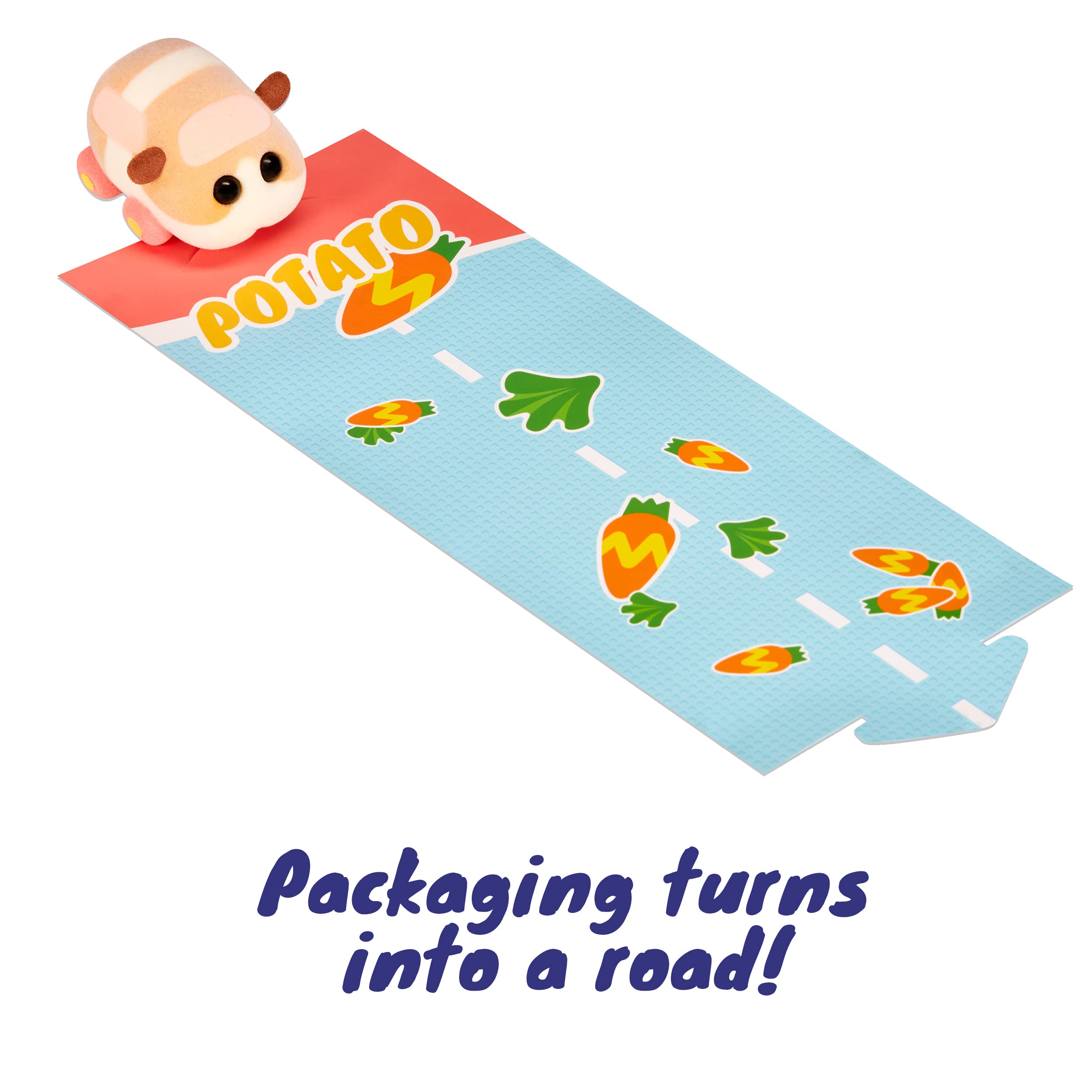 Pui Pui Molcar 2.5 Inch Fuzmols Figures - Flocked Collectible Guinea Pig Toys