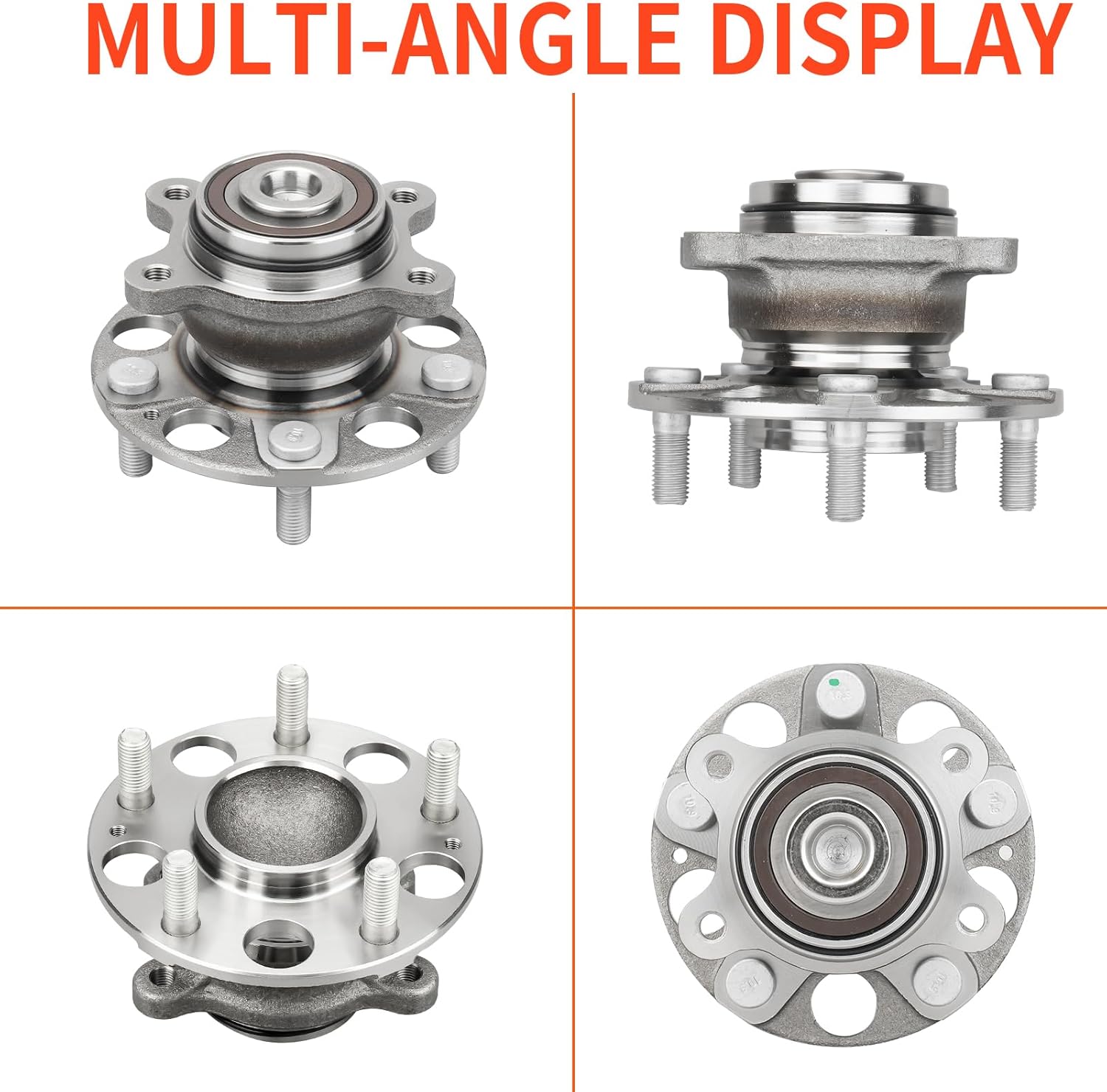 (Pair) DRIVESTAR 512257 Only 1.8L Rear Wheel Hub and Bearing Assembly for Honda Civic LX DX LX-S DX-G 2006 2007-2011, 5 Lugs with Encoder ABS