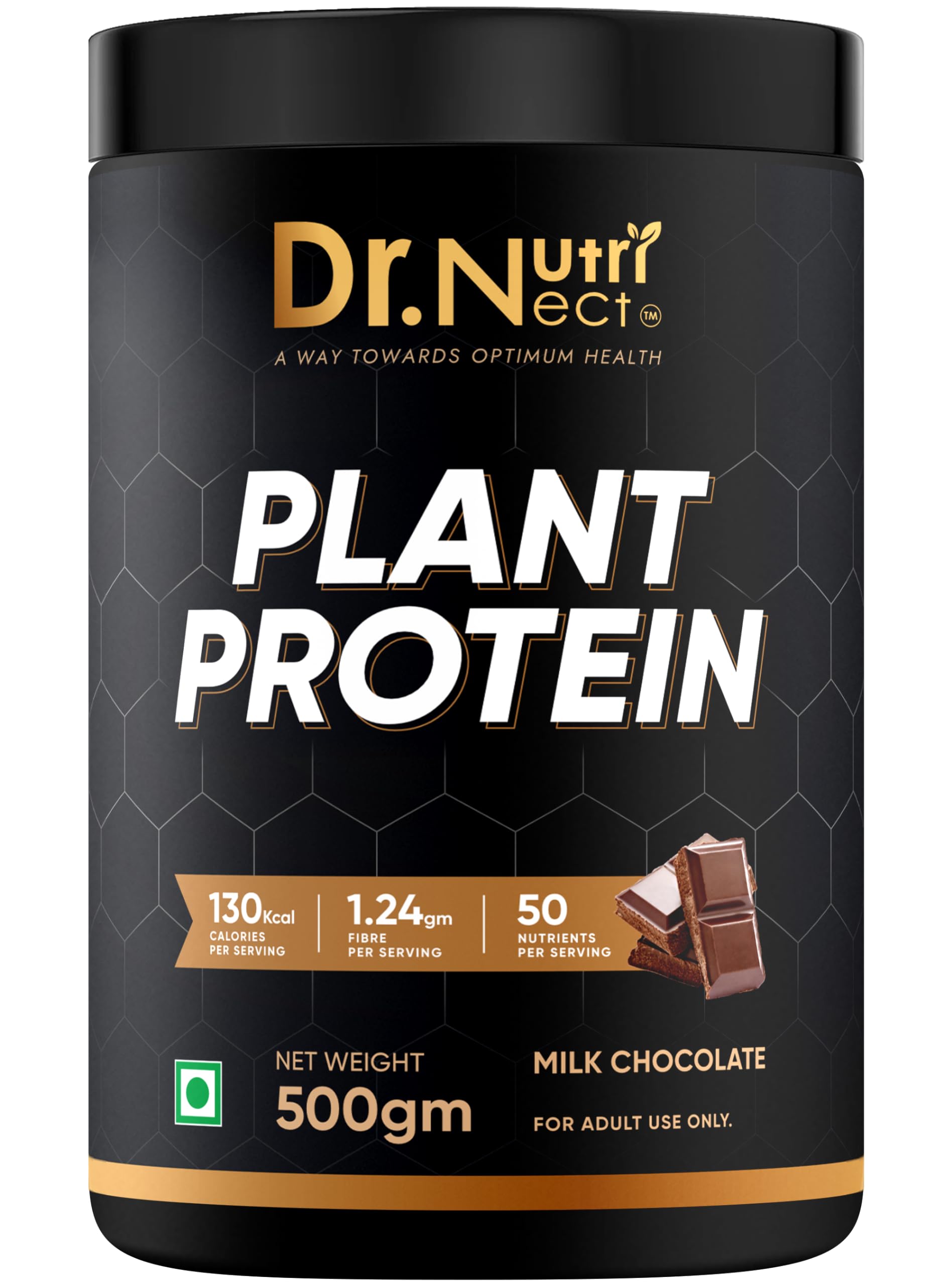 Dr.Nutrinect Plant Protein Powder, Organic Pea & Rice Isolate | Vegan Protein Powder 28g with 50 Vitamins & Minerals | Protein Supplement For Men & Women 500 gm (Pack of 1) (B0CG9BRMBD) Amazon Price History, Amazon Price Tracker
