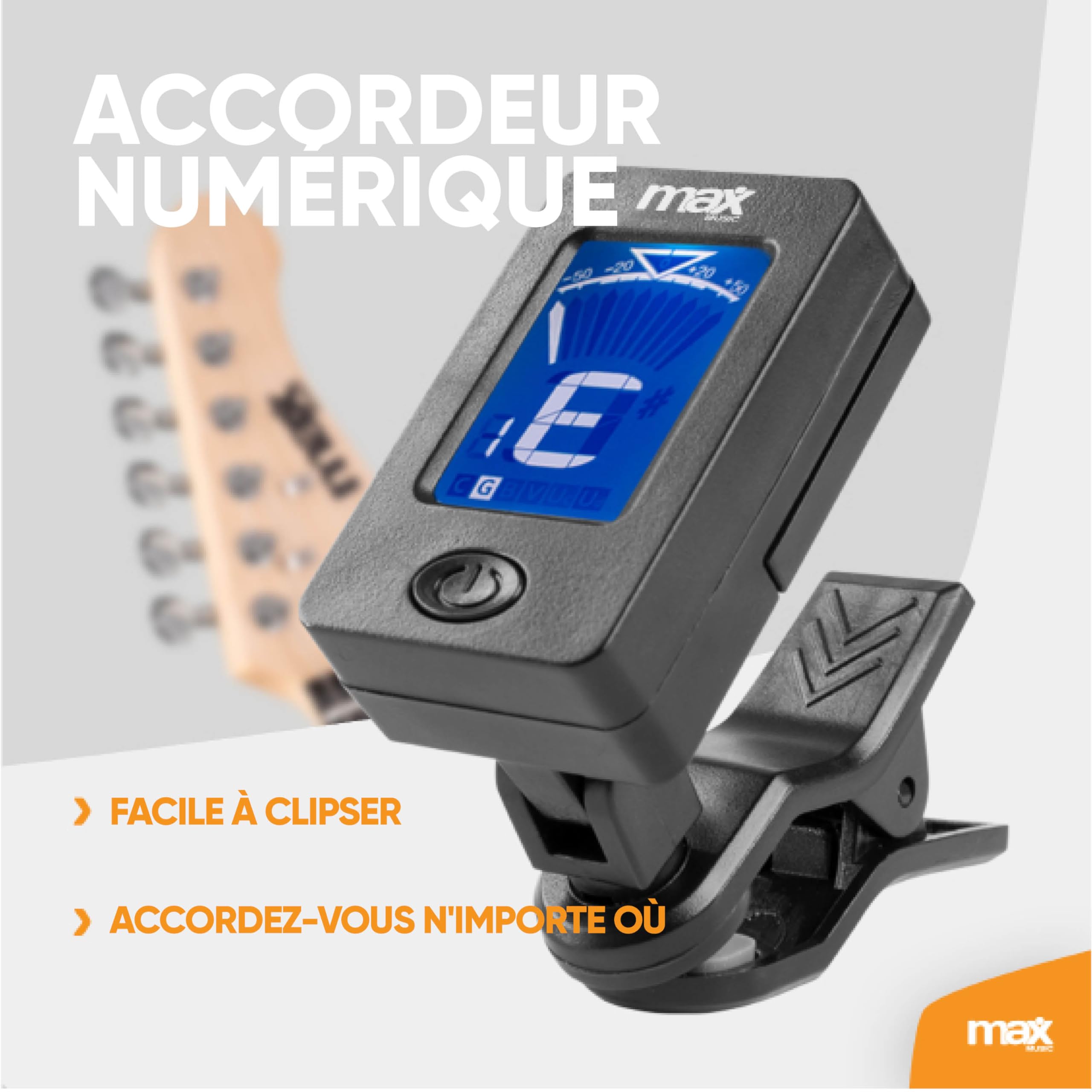 MAX Pack Guitare Électrique GigKit avec Amplificateur 40 Watts - Noir, Livré avec de Nombreux Accessoires, une Housse, des Médiators et un Accordeur Numérique, Idéal pour les Débutants